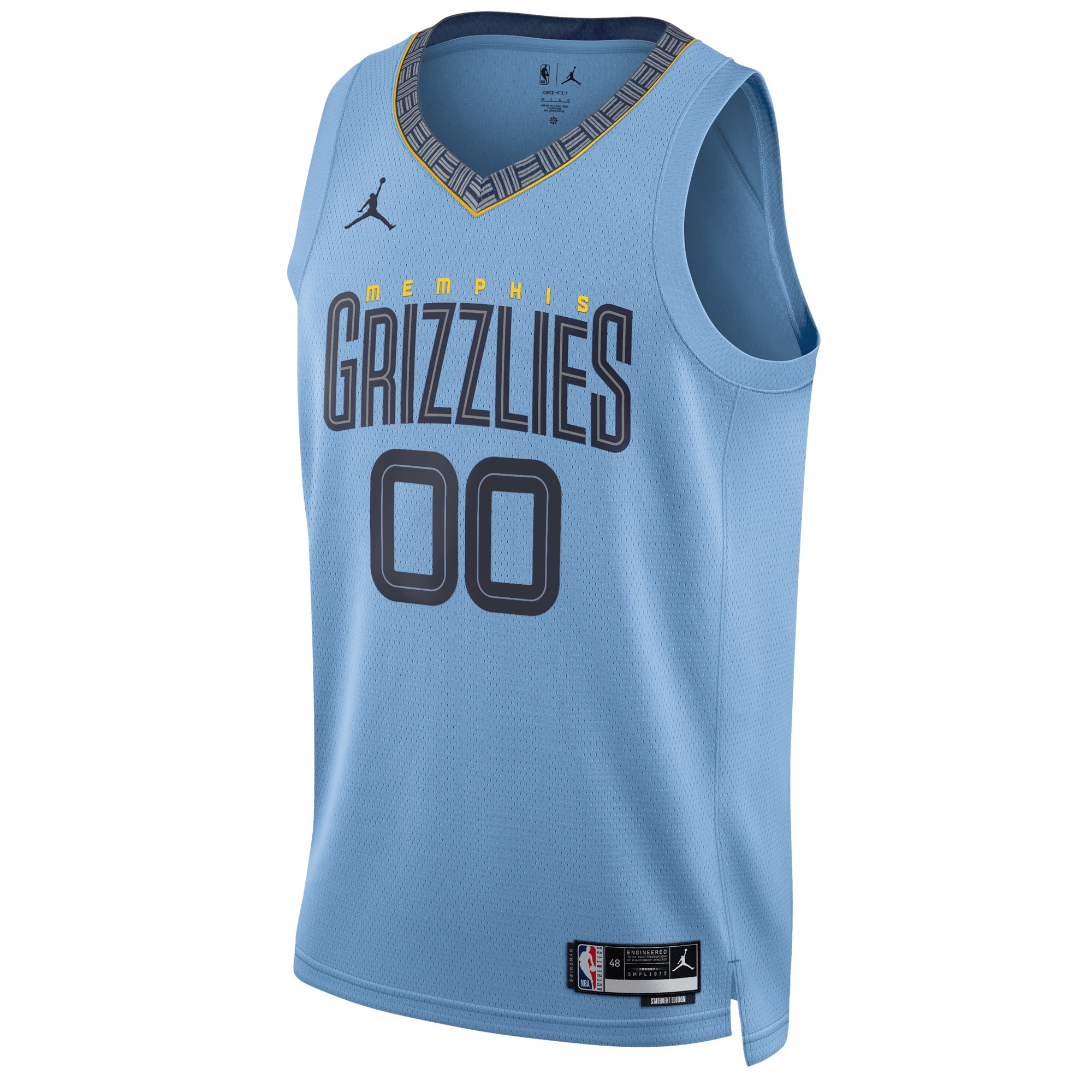 Memphis Grizzlies Jordan Brand Unisex 2022/23 Swingman Custom Jersey – Statement Edition – Blue Clowdercats