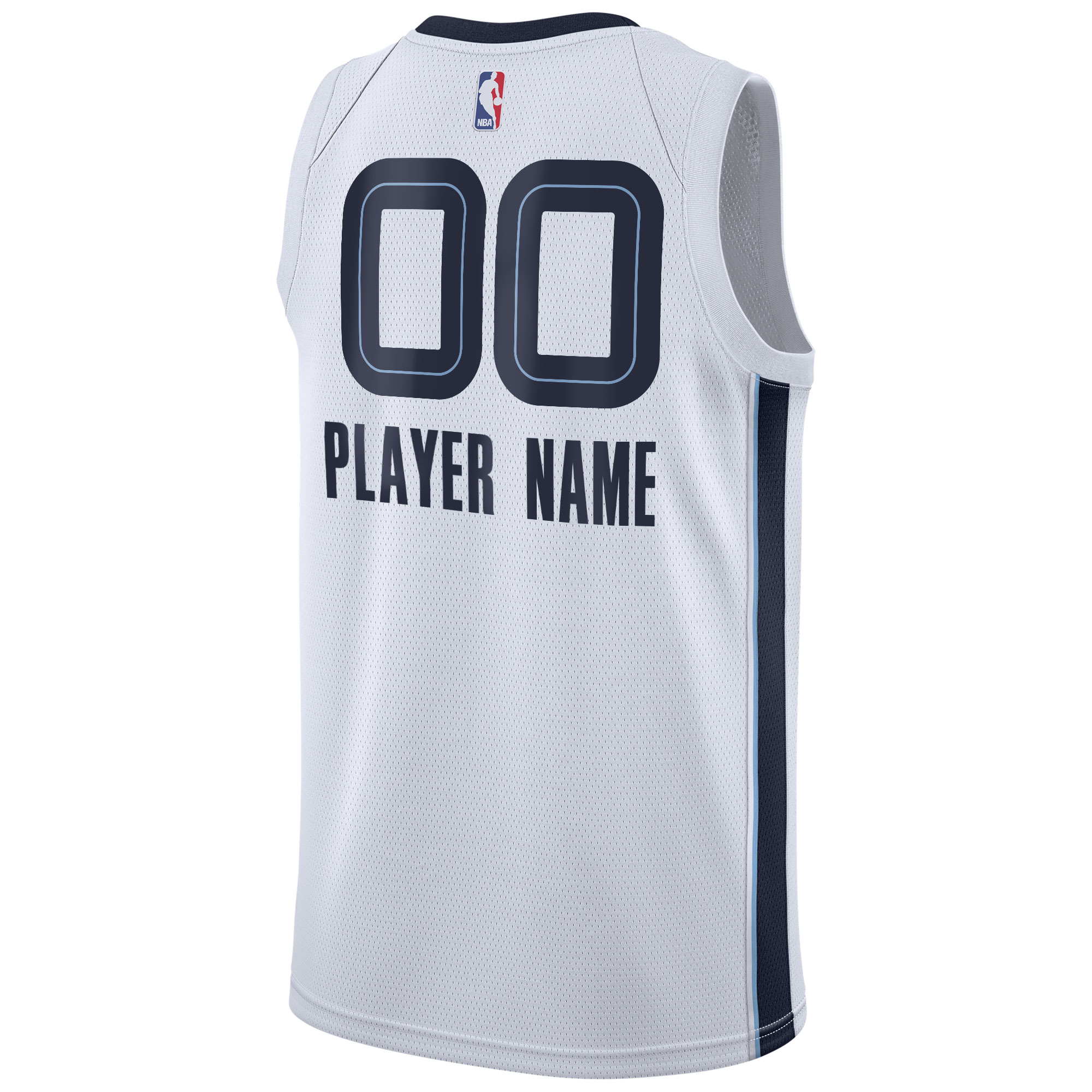 Memphis Grizzlies Nike 2020/21 Swingman Custom Jersey – Association Edition – White Clowdercats