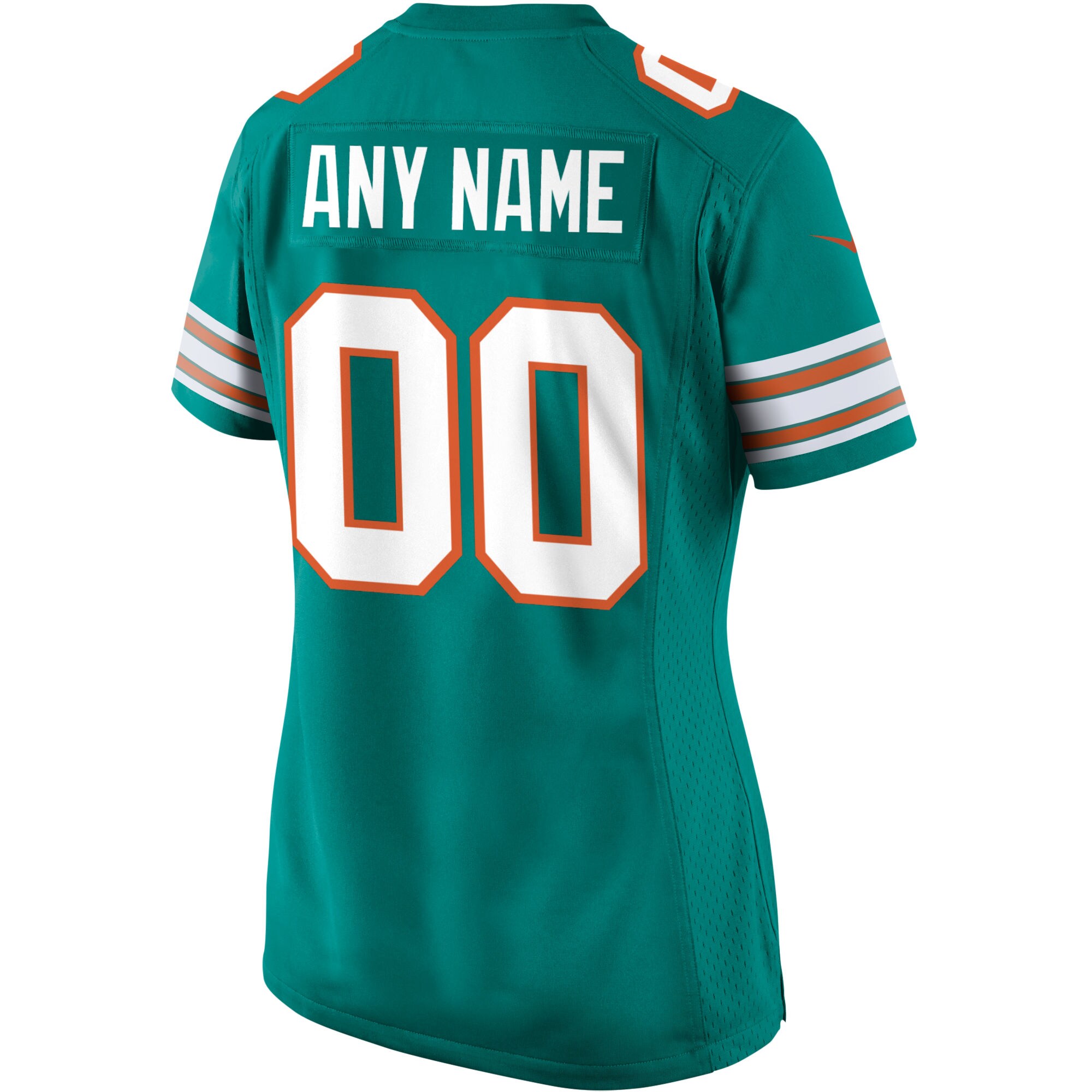 Miami Dolphins Nike Women’s Alternate Custom Game Jersey – Aqua Clowdercats