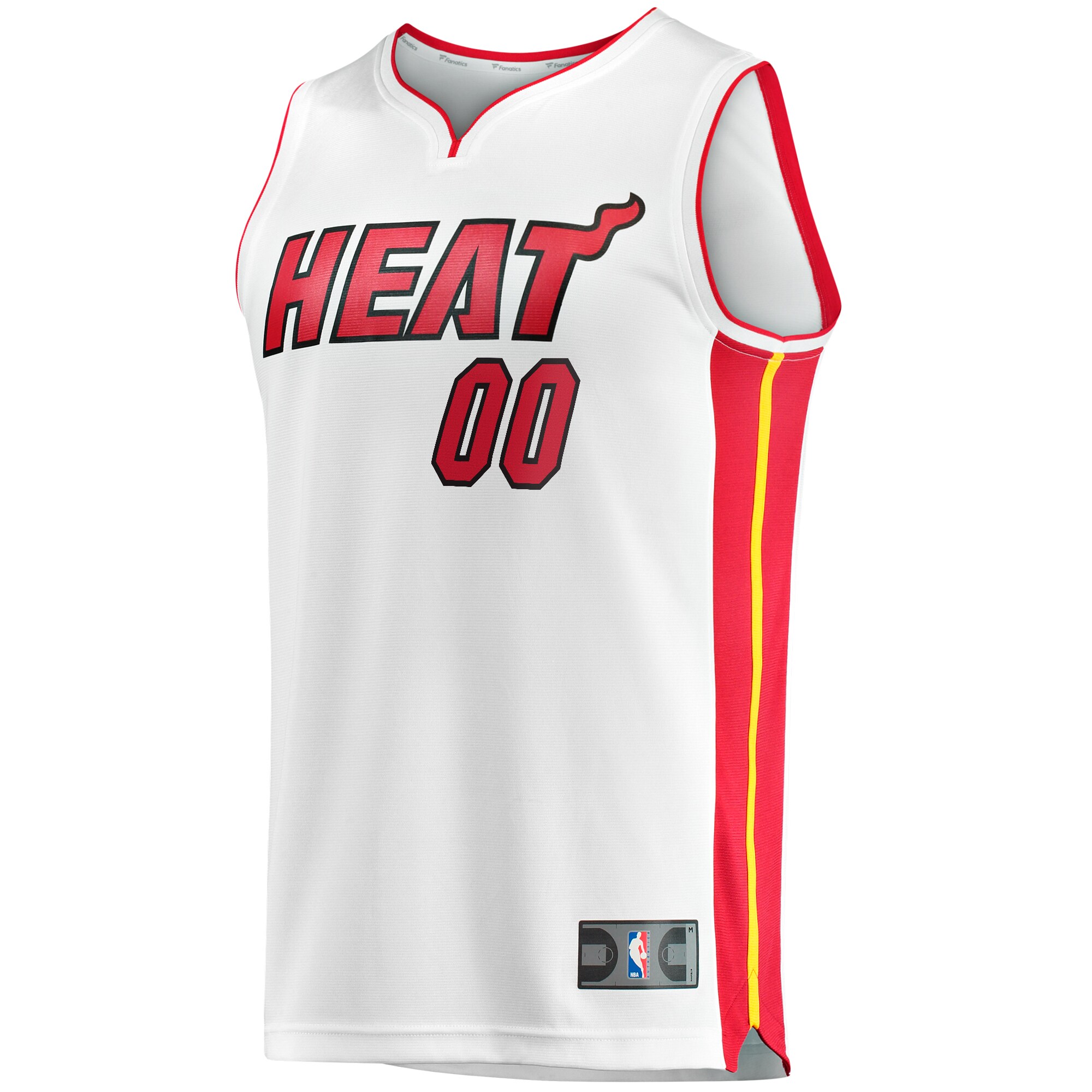 Miami Heat Fanatics Youth Fast Break Custom Replica Jersey – White – Association Edition Clowdercats