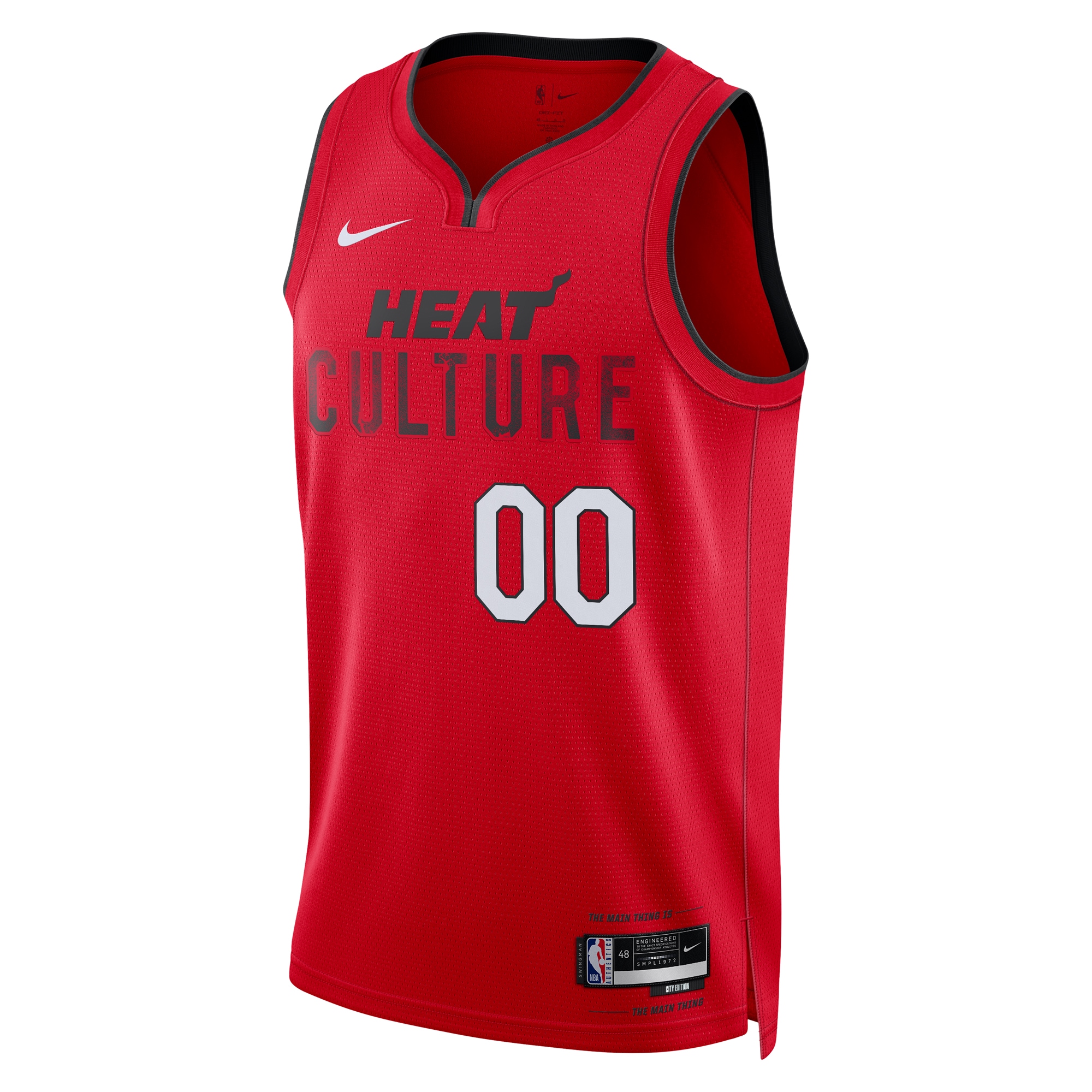 Miami Heat Nike Unisex 2024/25 Custom Swingman Jersey – City Edition – Red Clowdercats