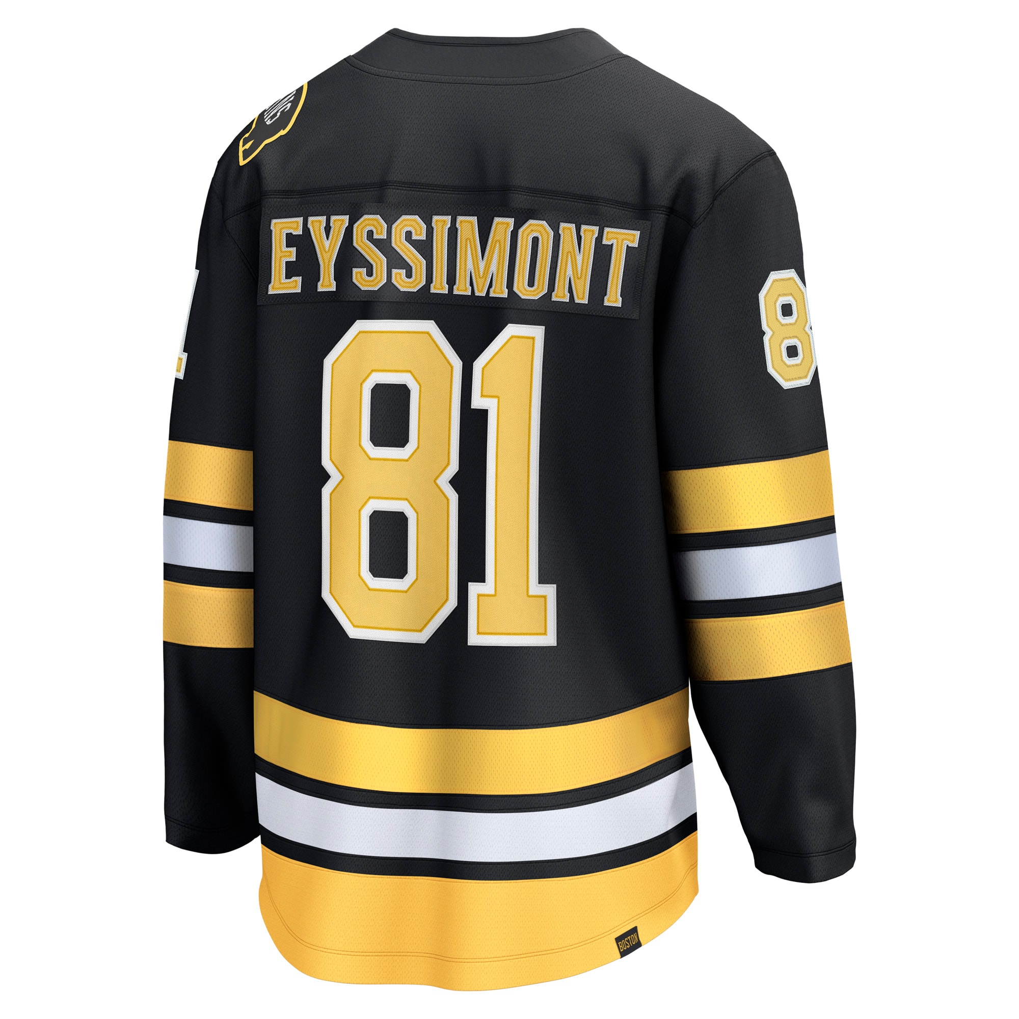 Michael Eyssimont Boston Bruins Fanatics Home Breakaway Player Jersey – Black Clowdercats