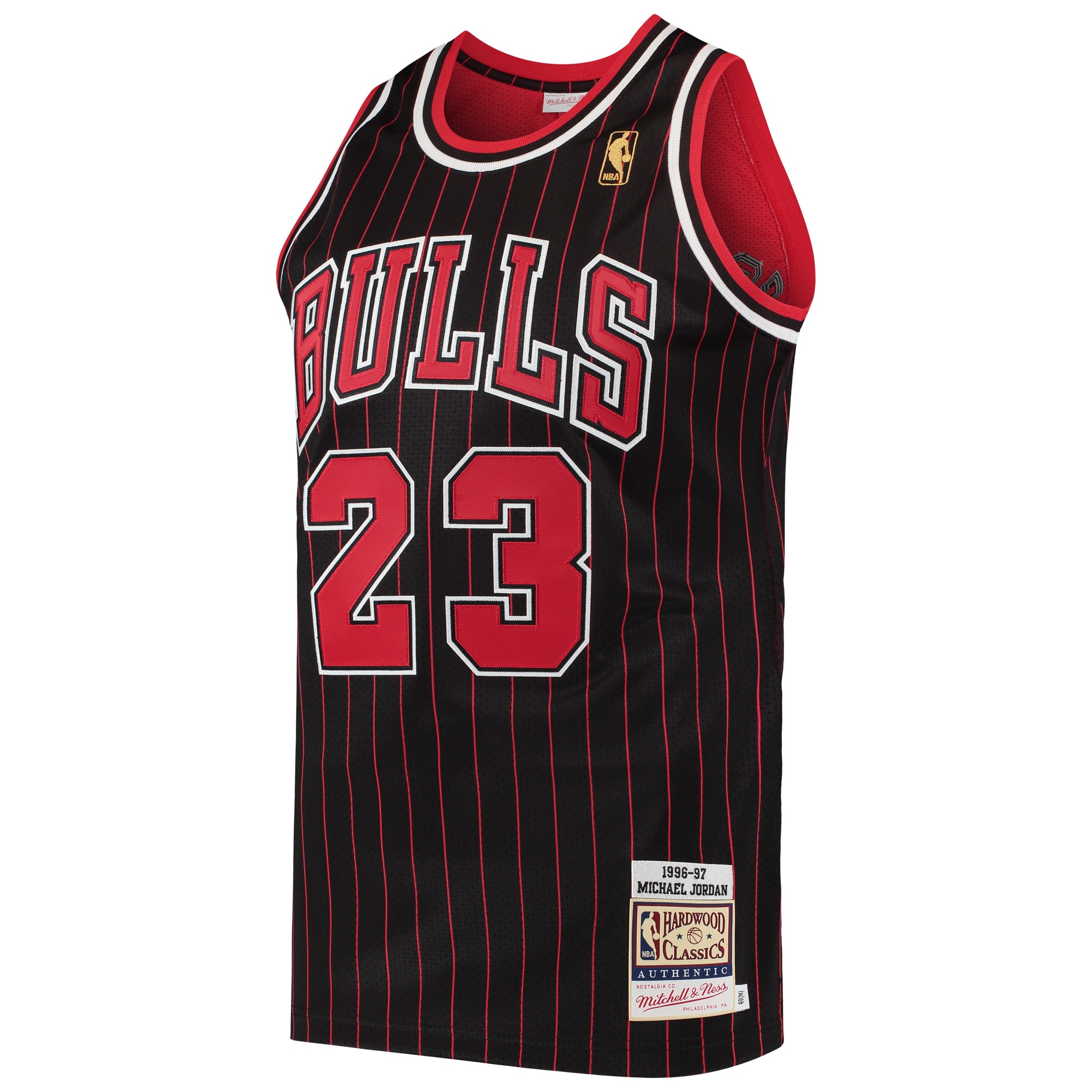 Michael Jordan Chicago Bulls Mitchell & Ness 1996/97 Hardwood Classics Authentic Jersey – Black Clowdercats