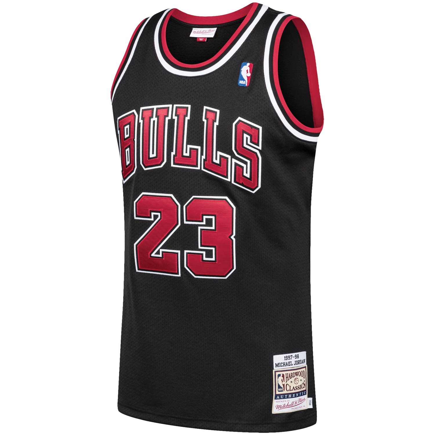 Michael Jordan Chicago Bulls Mitchell & Ness 1997/98 Hardwood Classics Authentic Jersey – Black Clowdercats