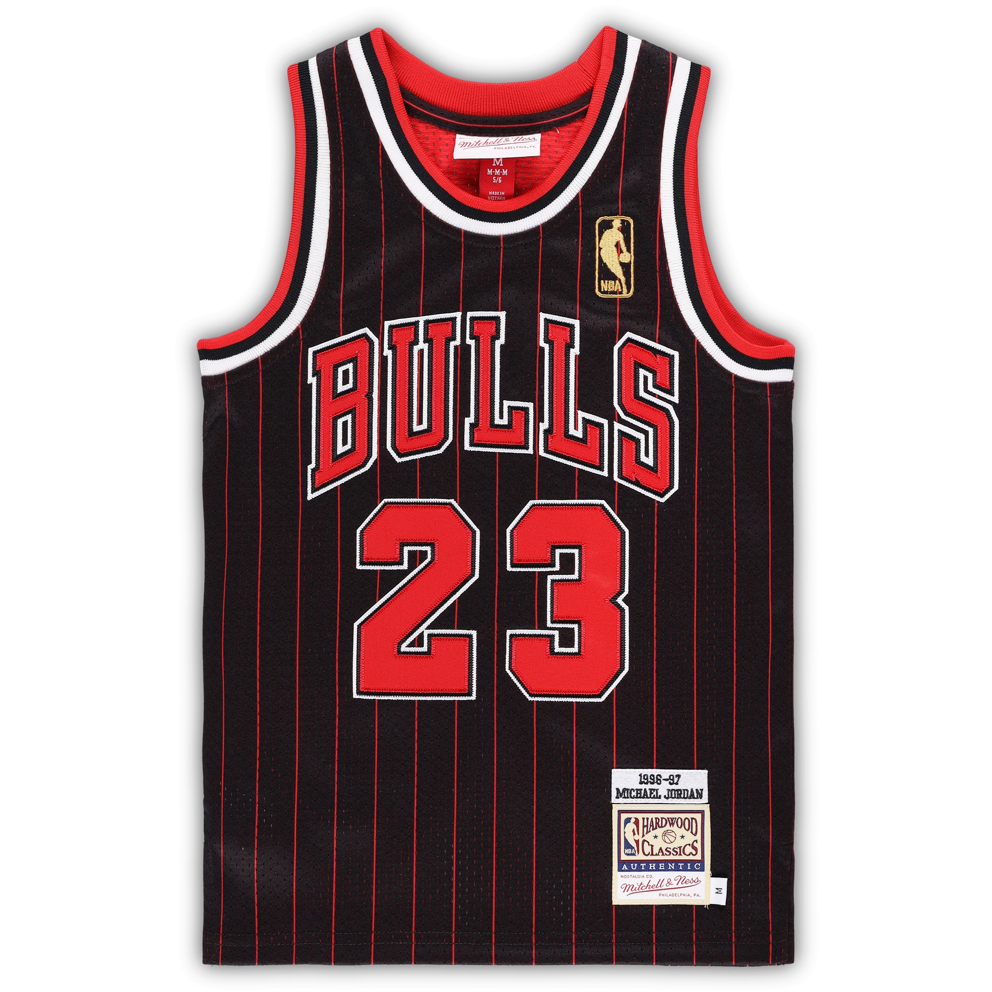 Michael Jordan Chicago Bulls Mitchell & Ness Preschool 1996/97 Hardwood Classics Authentic Jersey – Black Clowdercats