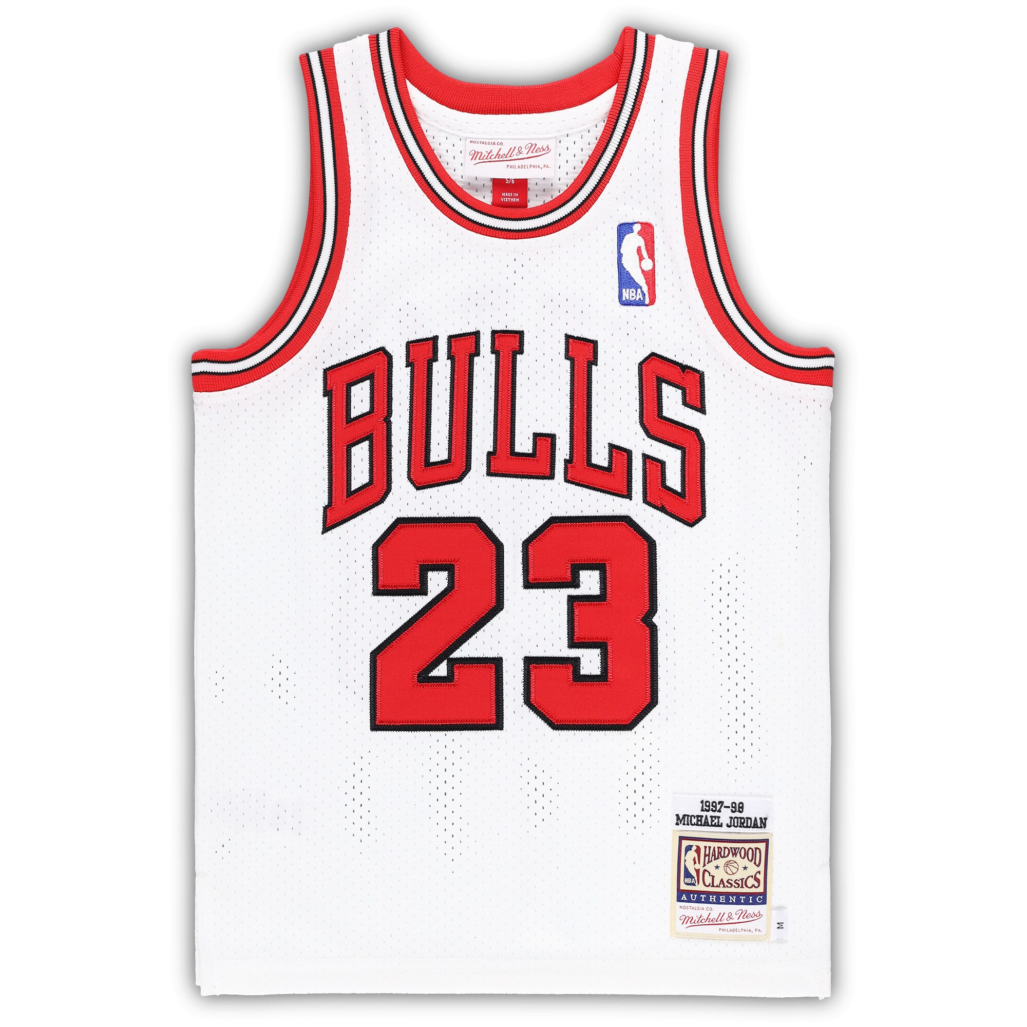 Michael Jordan Chicago Bulls Mitchell & Ness Preschool 1997/98 Hardwood Classics Authentic Jersey – White Clowdercats