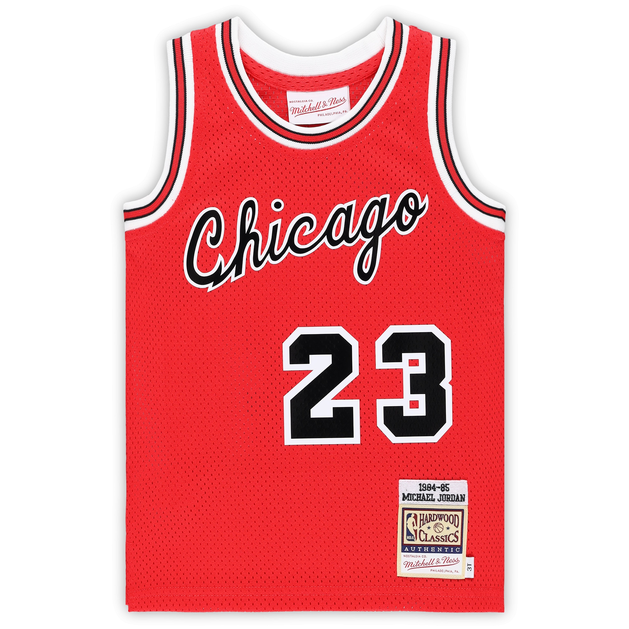 Michael Jordan Chicago Bulls Mitchell & Ness Toddler Hardwood Classics 1984/85 Authentic Swingman Jersey – Red Clowdercats