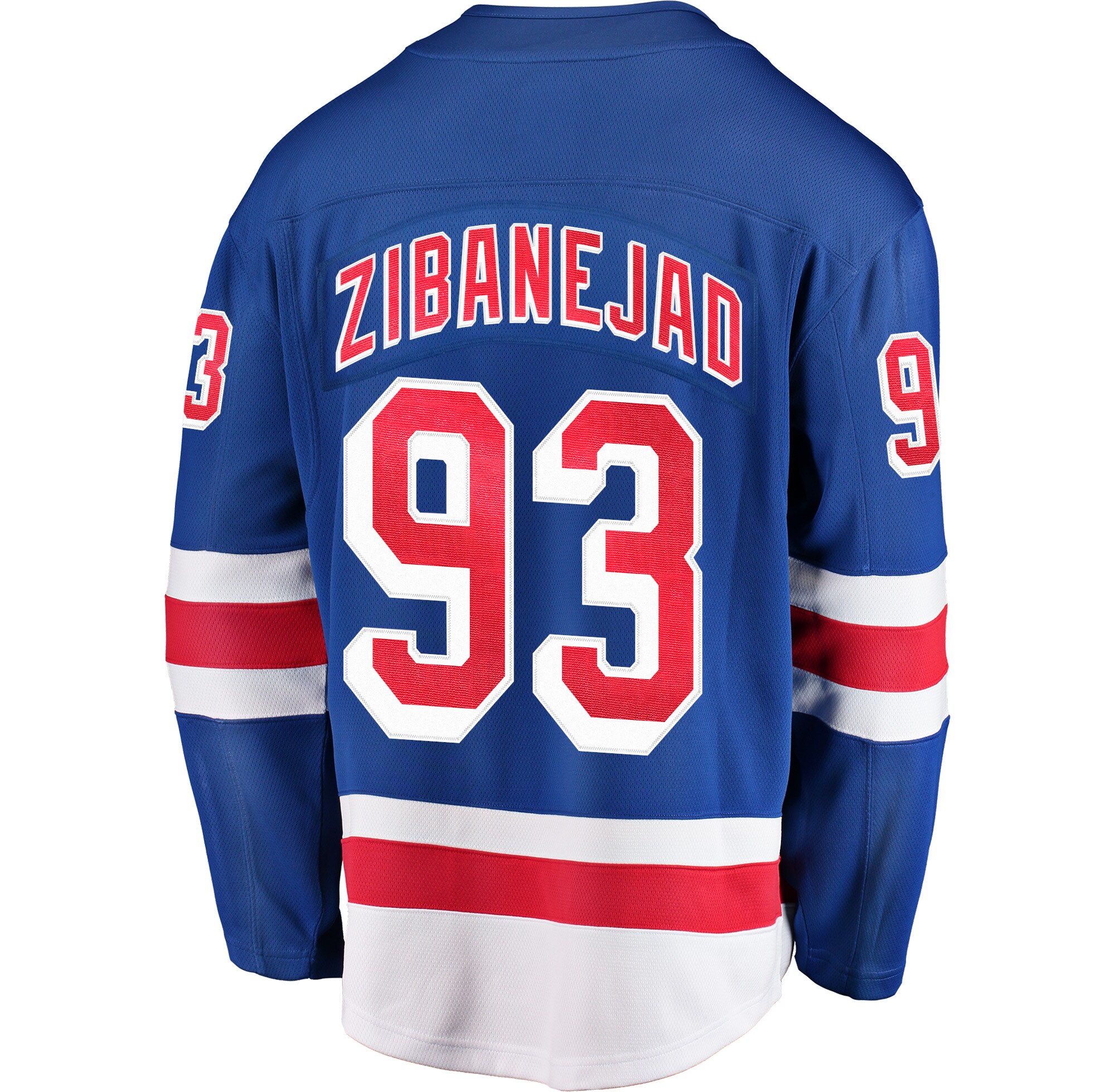 Mika Zibanejad New York Rangers Fanatics Home Breakaway Player Jersey – Blue Clowdercats