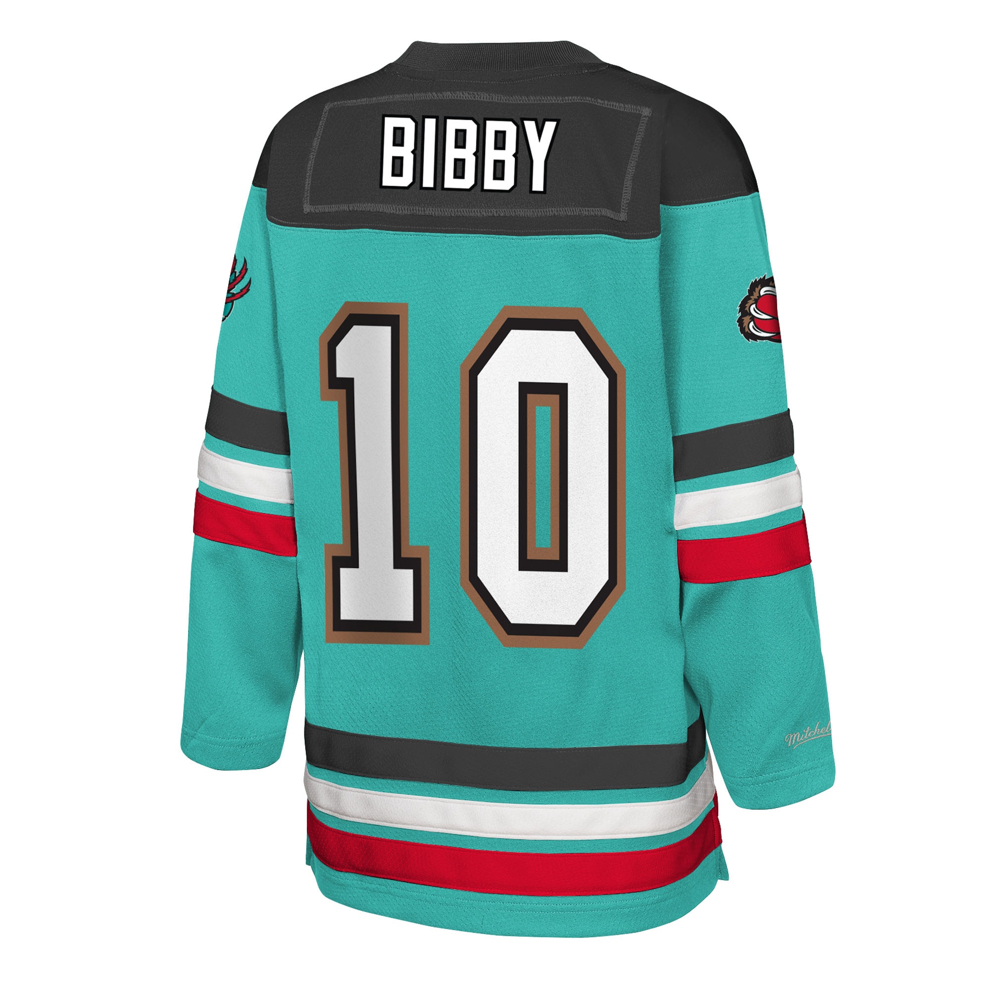 Mike Bibby Memphis Grizzlies Mitchell & Ness Youth Maxxed Out 2.0 Fashion Hockey Jersey – Turquoise Clowdercats