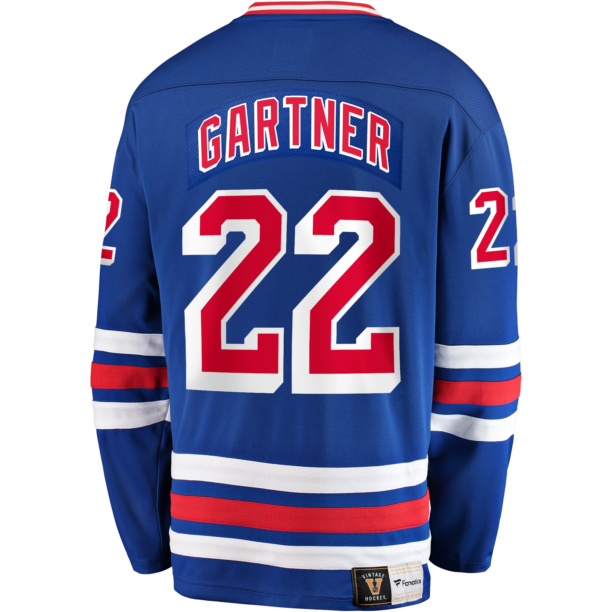 Mike Gartner New York Rangers Fanatics Premier Breakaway Retired Player Jersey – Blue Clowdercats