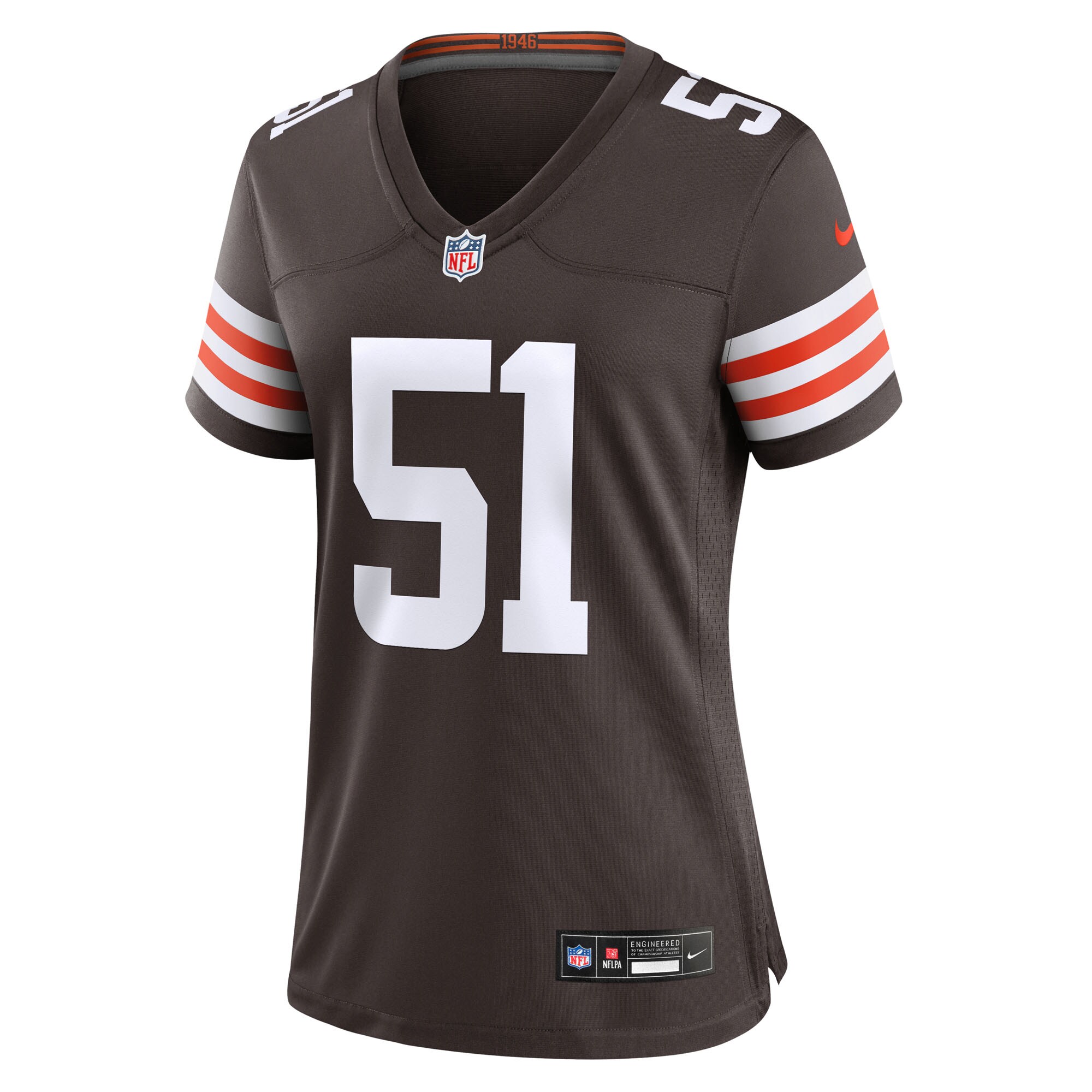 Mike Hall Jr. Cleveland Browns Nike Women’s Team Game Jersey – Brown Clowdercats