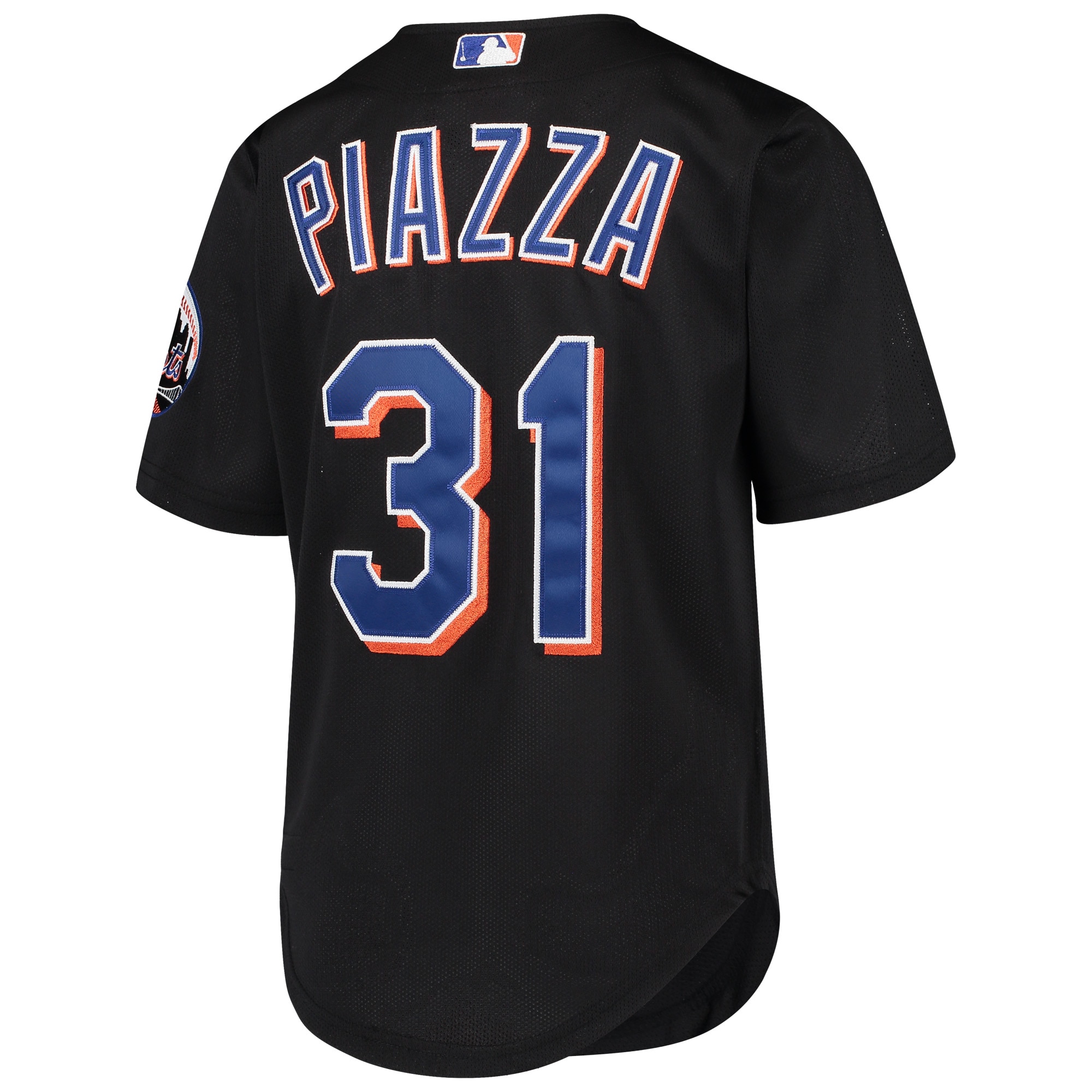 Mike Piazza New York Mets Mitchell & Ness Youth Cooperstown Collection Mesh Batting Practice Jersey – Black