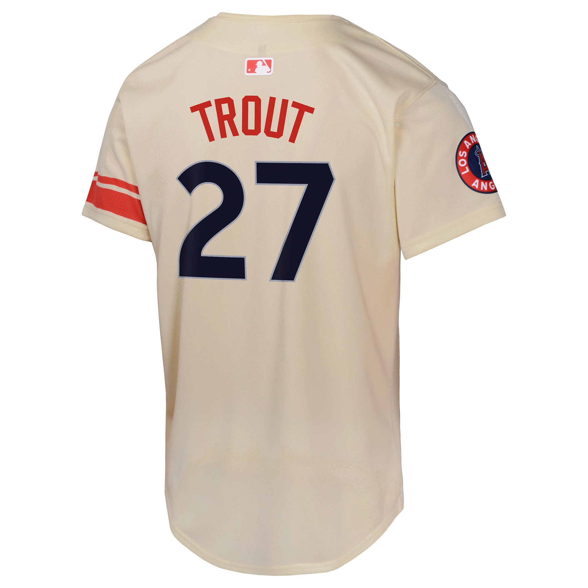 Mike Trout Los Angeles Angels Nike Youth City Connect Limited Player Jersey – Cream