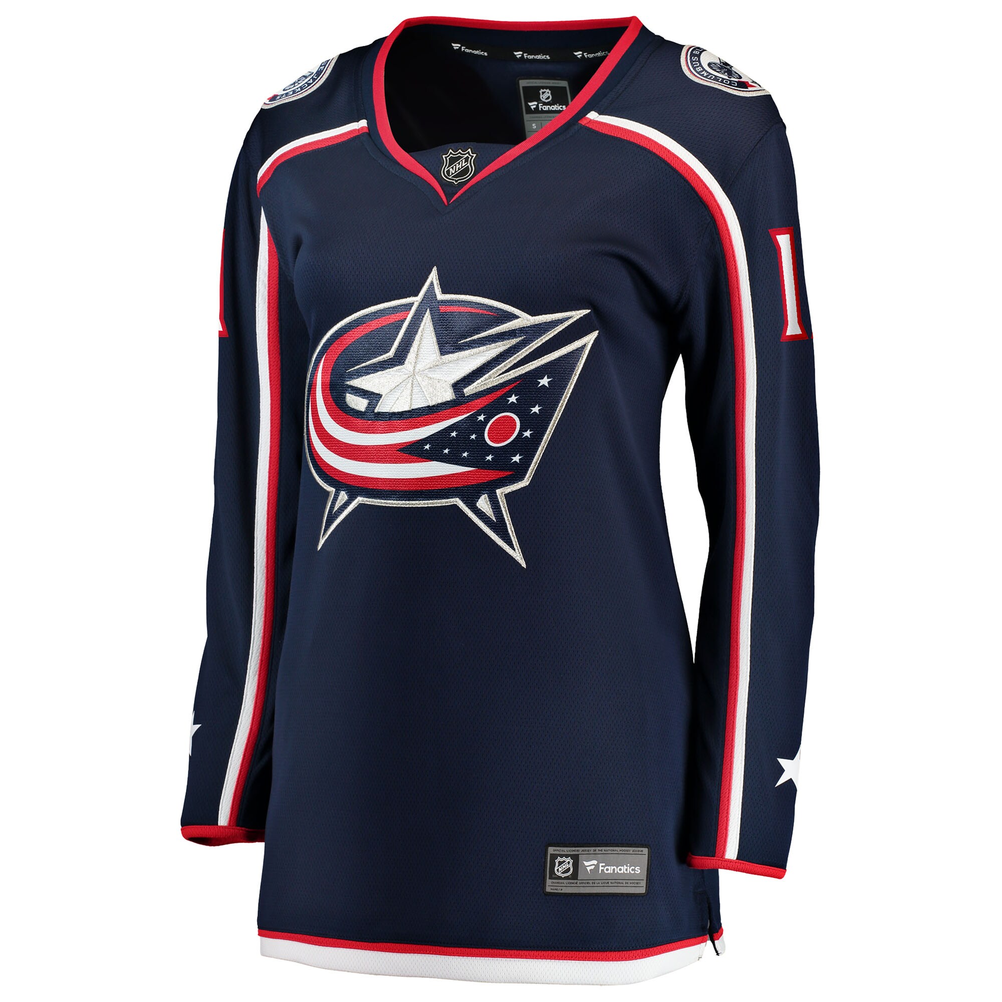 Miles Wood Columbus Blue Jackets Fanatics Women’s Home Breakaway Jersey – Navy Clowdercats
