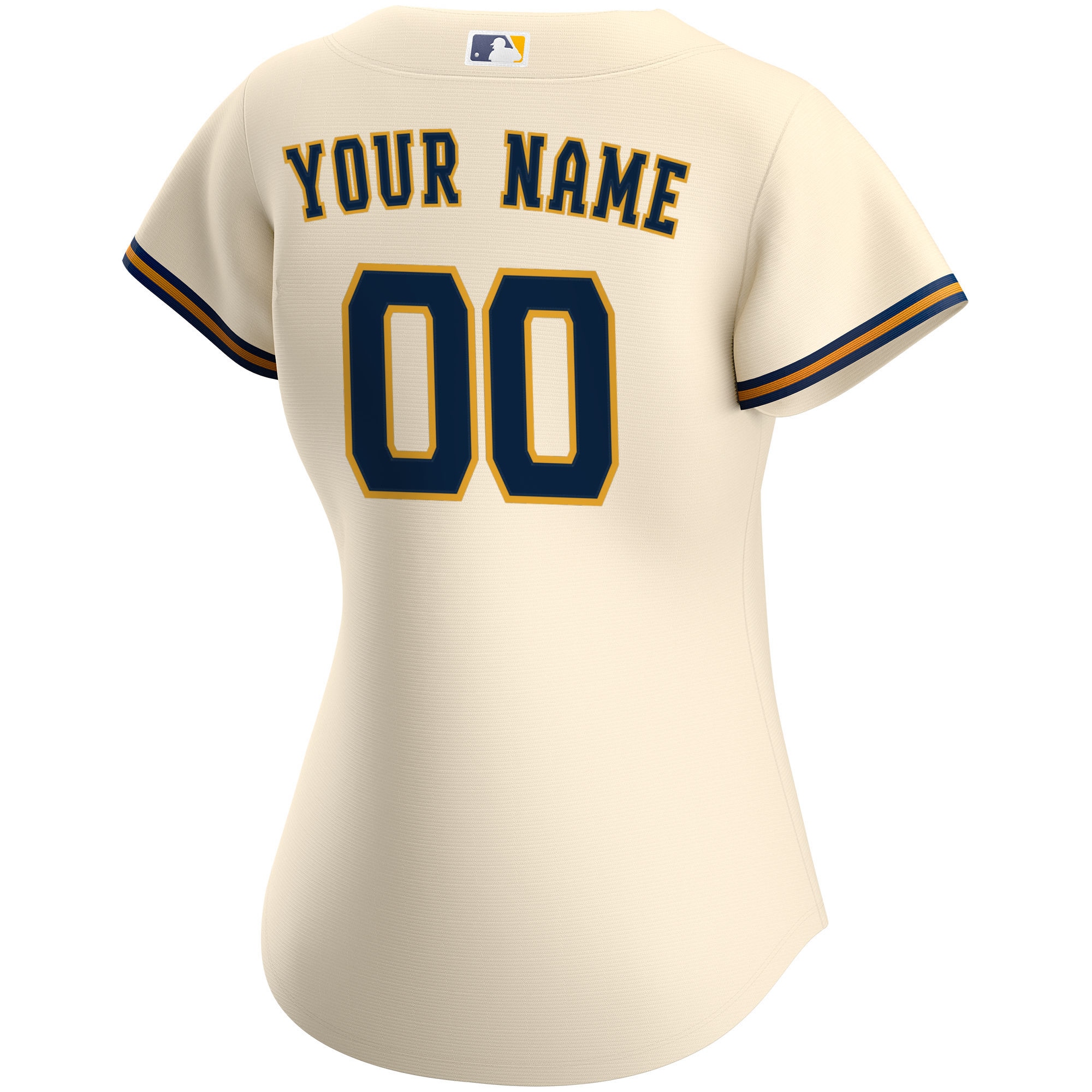 Milwaukee Brewers Nike Women’s Home Replica Custom Jersey – Cream