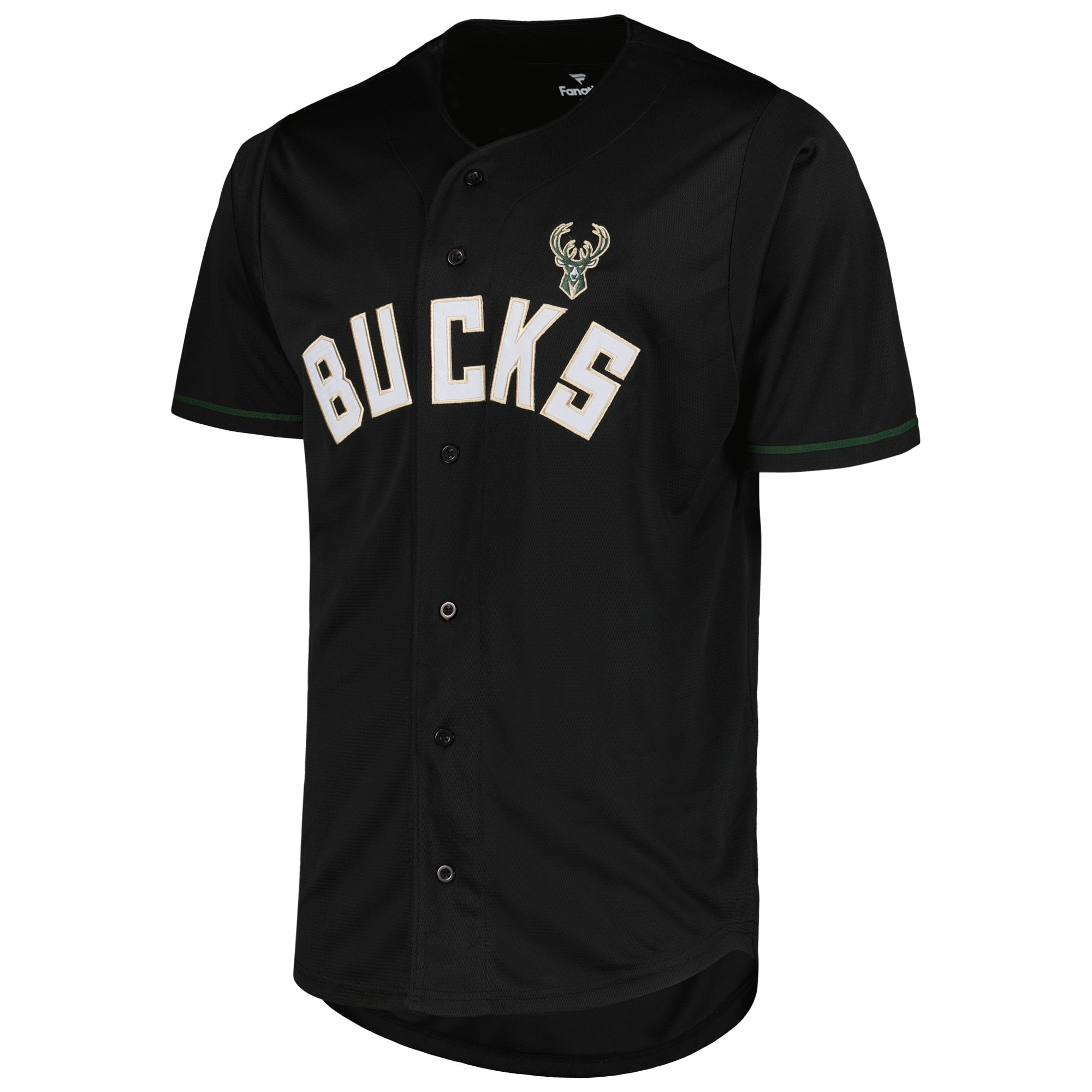 Milwaukee Bucks Fanatics Pop Baseball Jersey – Black Clowdercats