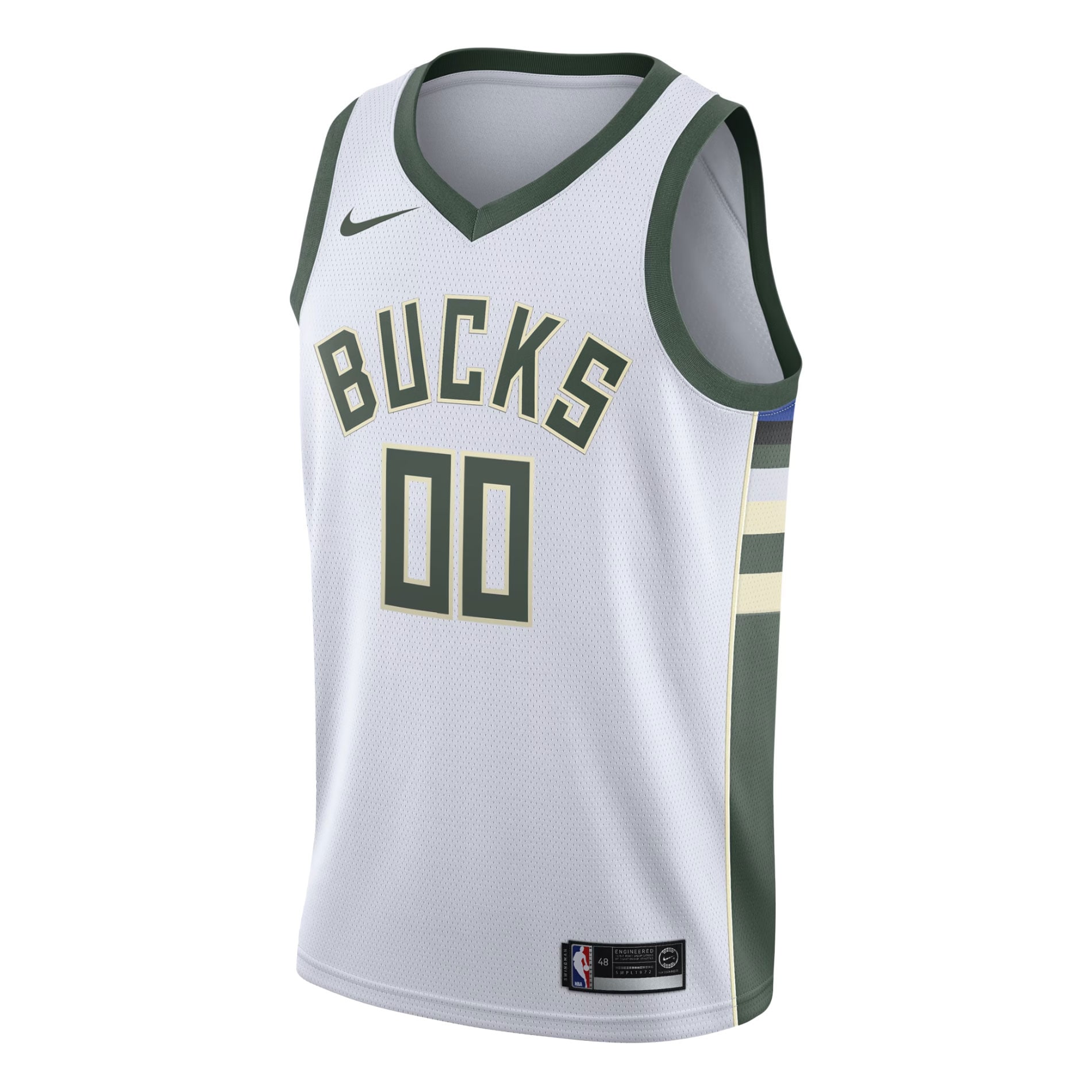Milwaukee Bucks Nike Swingman Custom Jersey White – Association Edition Clowdercats