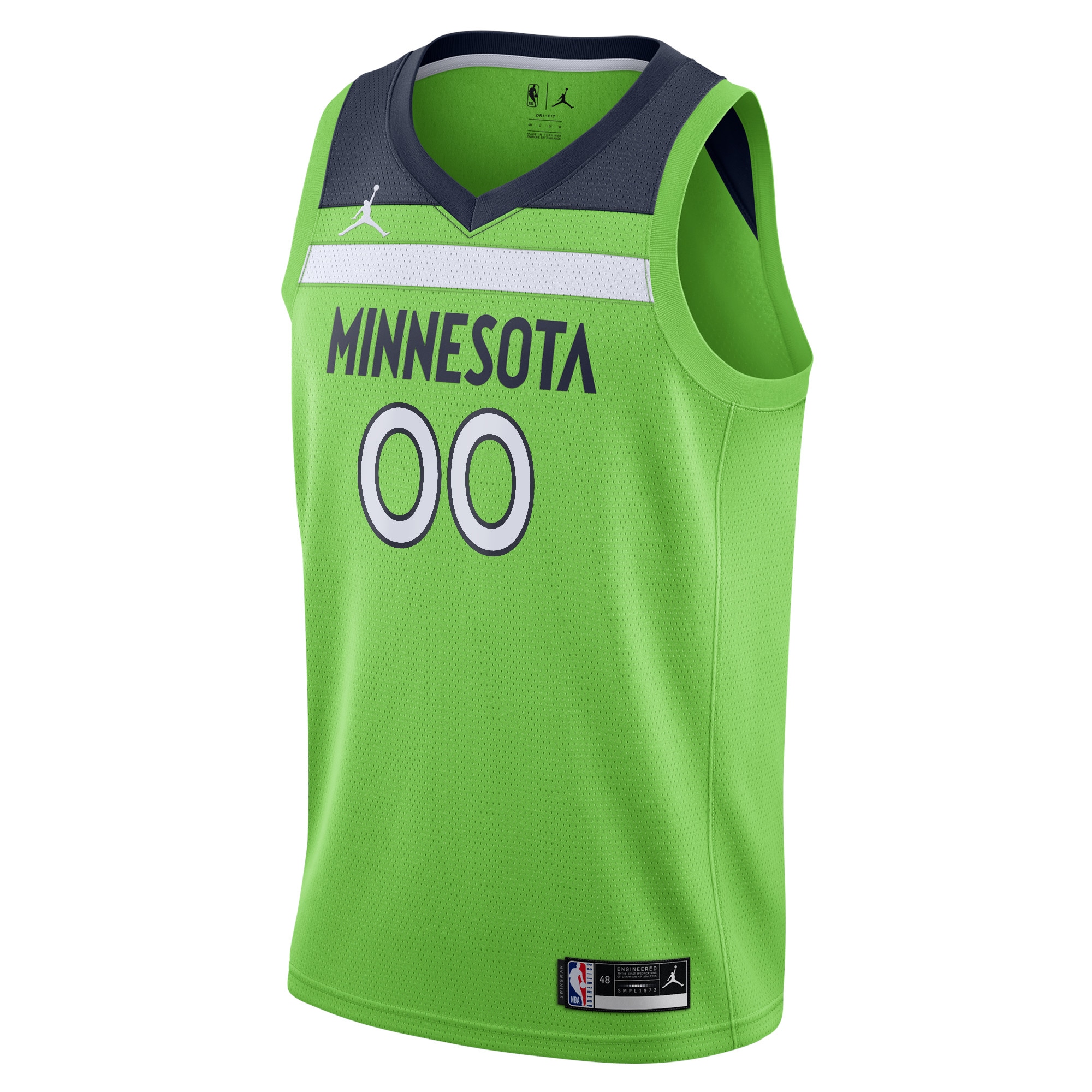Minnesota Timberwolves Jordan Brand Swingman Custom Jersey – Statement Edition – Green Clowdercats