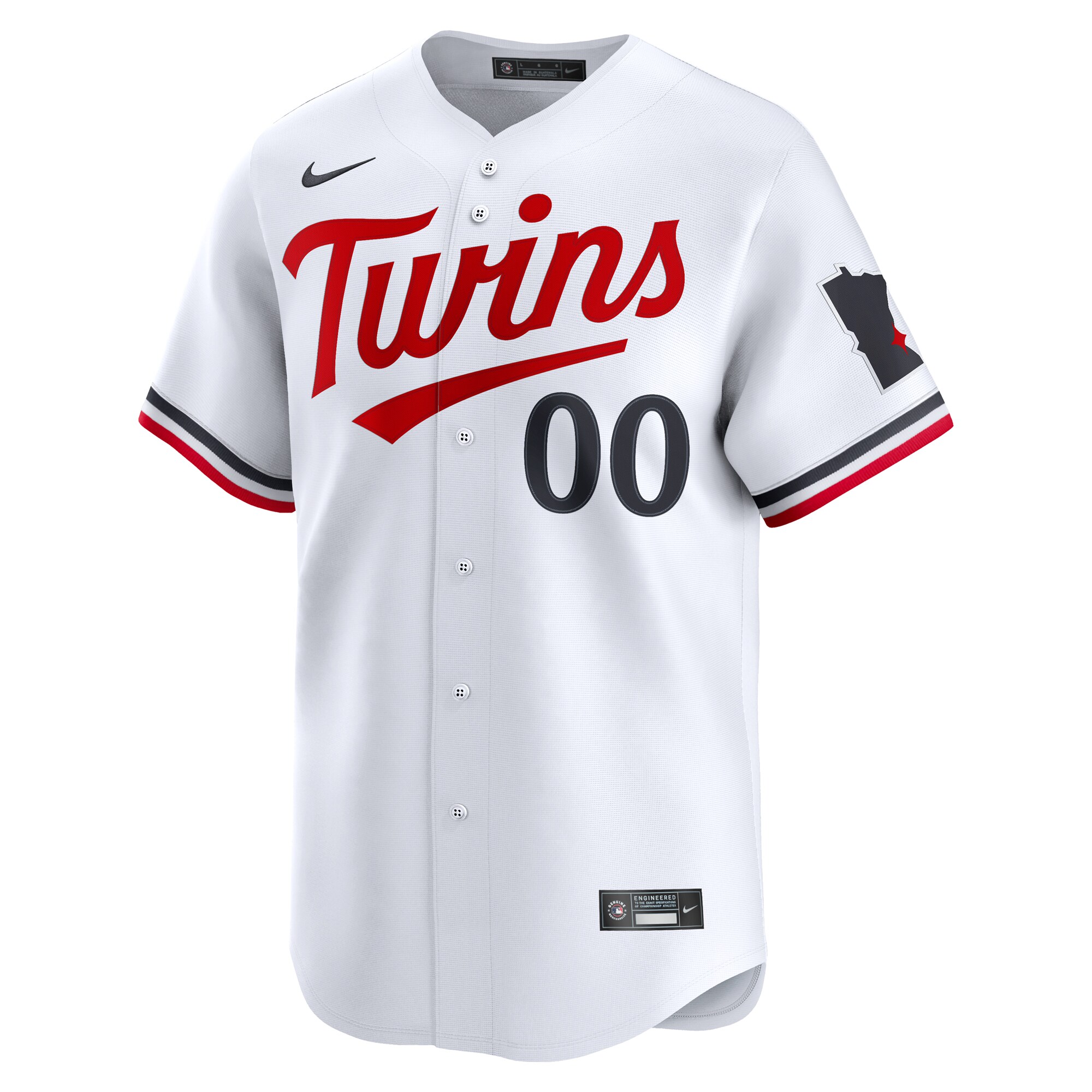 Minnesota Twins Nike Home Limited Custom Jersey – White