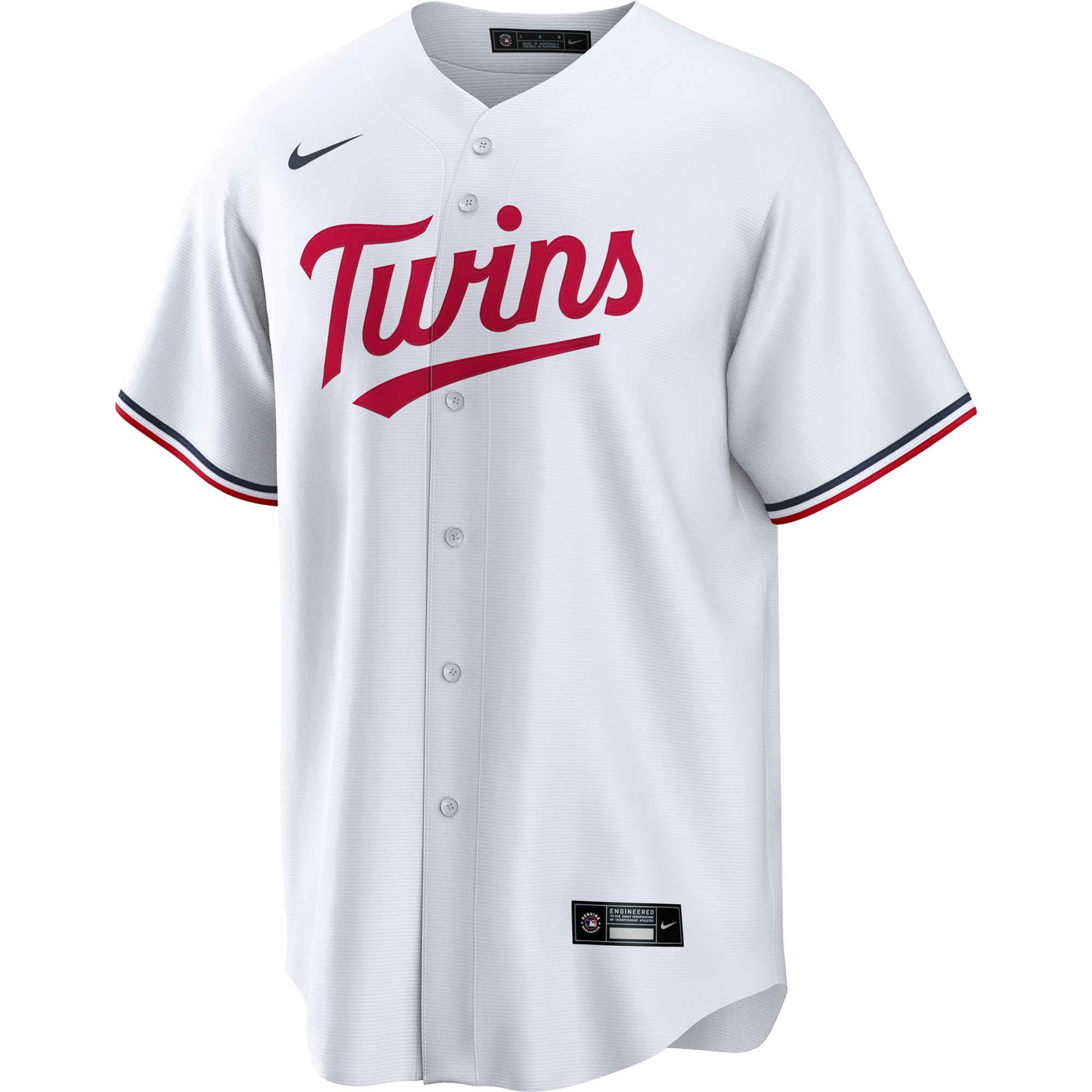 Minnesota Twins Nike Home Replica Team Jersey – White