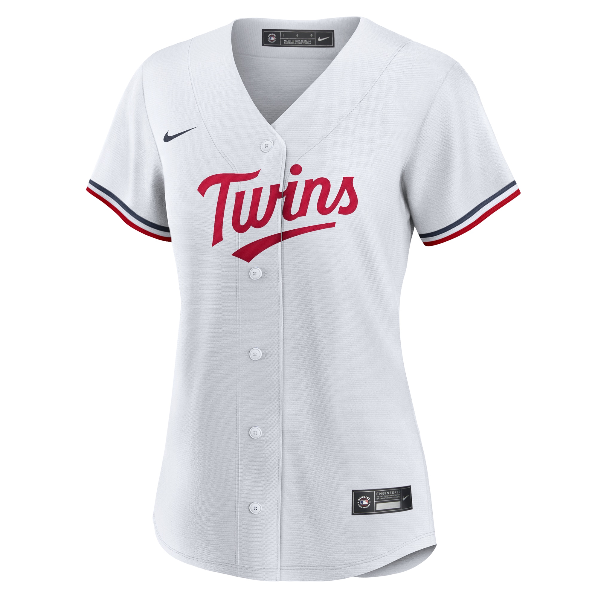 Minnesota Twins Nike Women’s Home Replica Custom Jersey – White