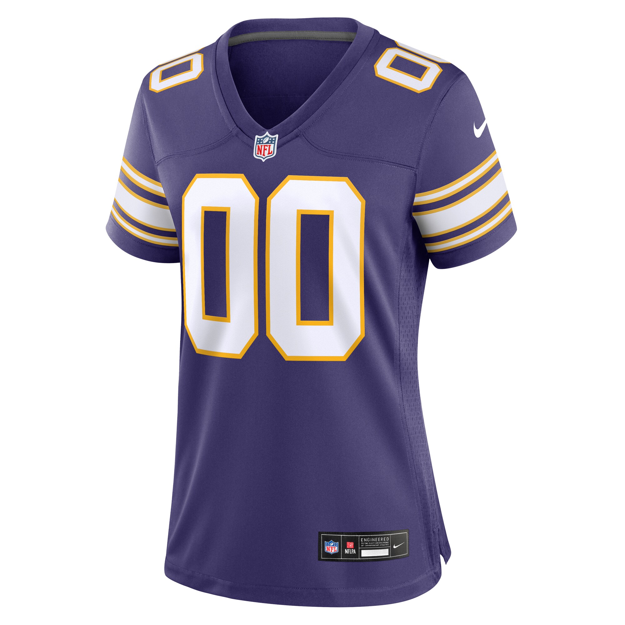 Minnesota Vikings Nike Women’s Classic Custom Game Jersey – Purple Clowdercats