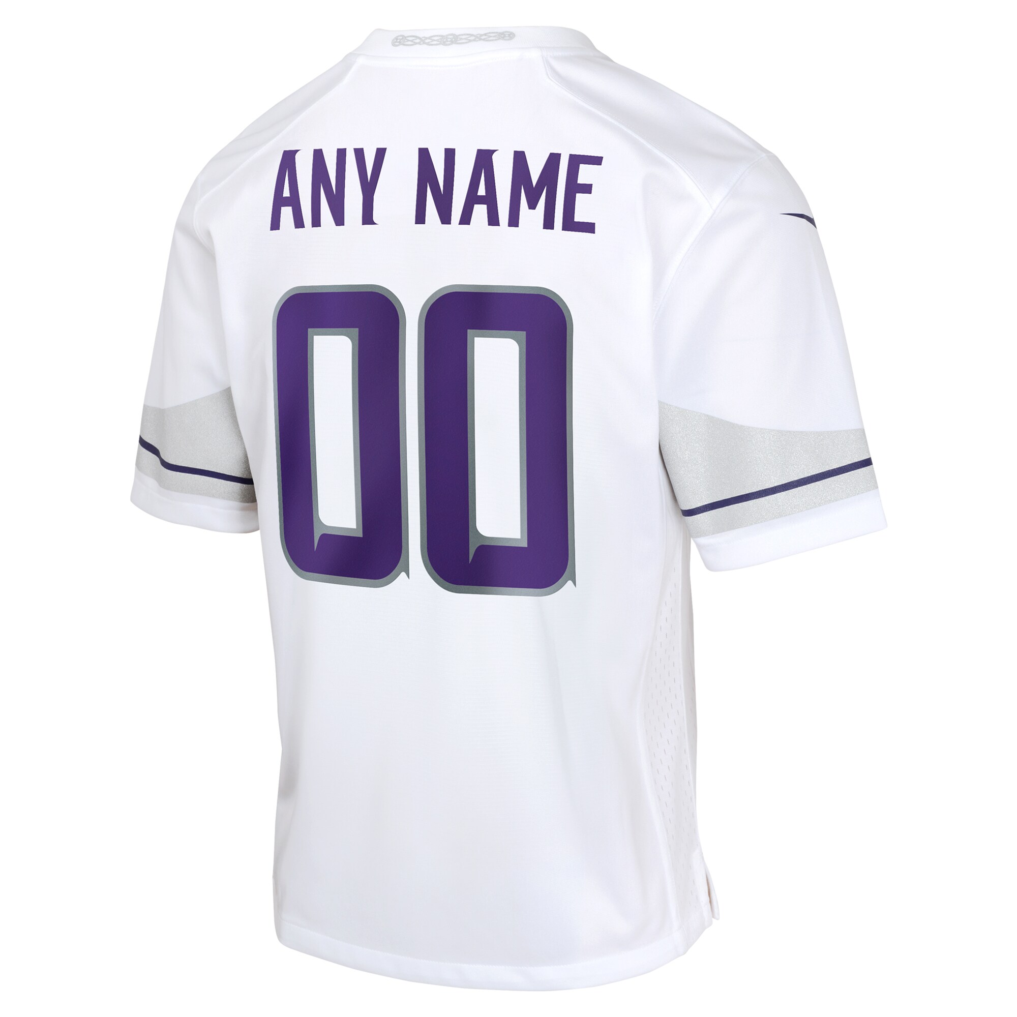 Minnesota Vikings Nike Youth Alternate Custom Game Jersey – White Clowdercats