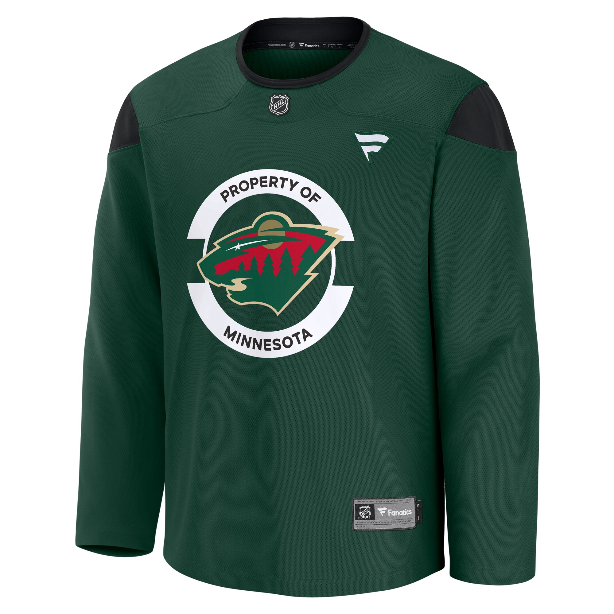 Minnesota Wild Fanatics Practice Jersey – Green Clowdercats