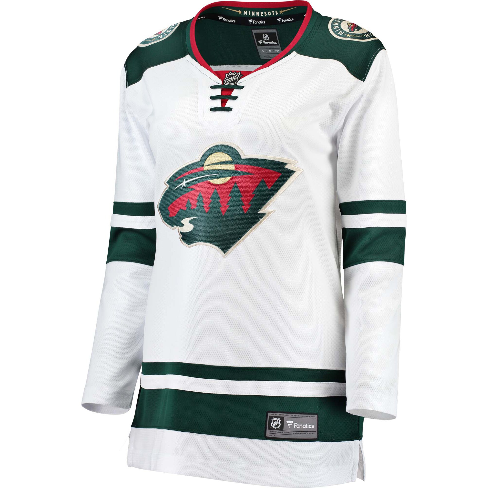 Minnesota Wild Fanatics Women’s Away Breakaway Jersey – White Clowdercats