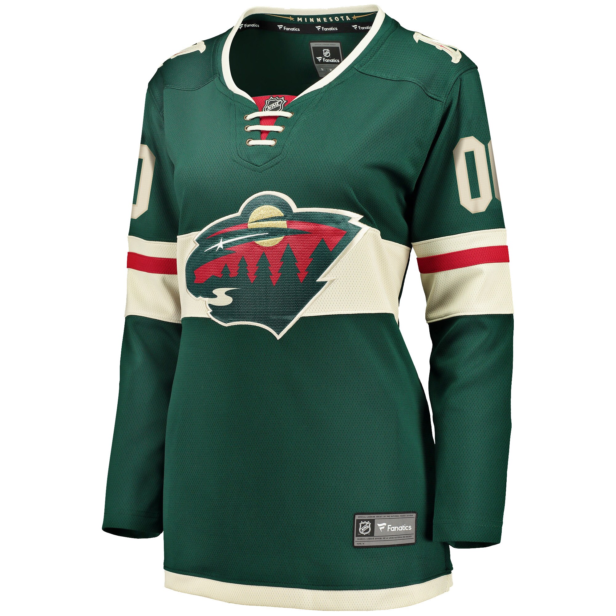 Minnesota Wild Fanatics Women’s Home Breakaway Custom Jersey – Green Clowdercats