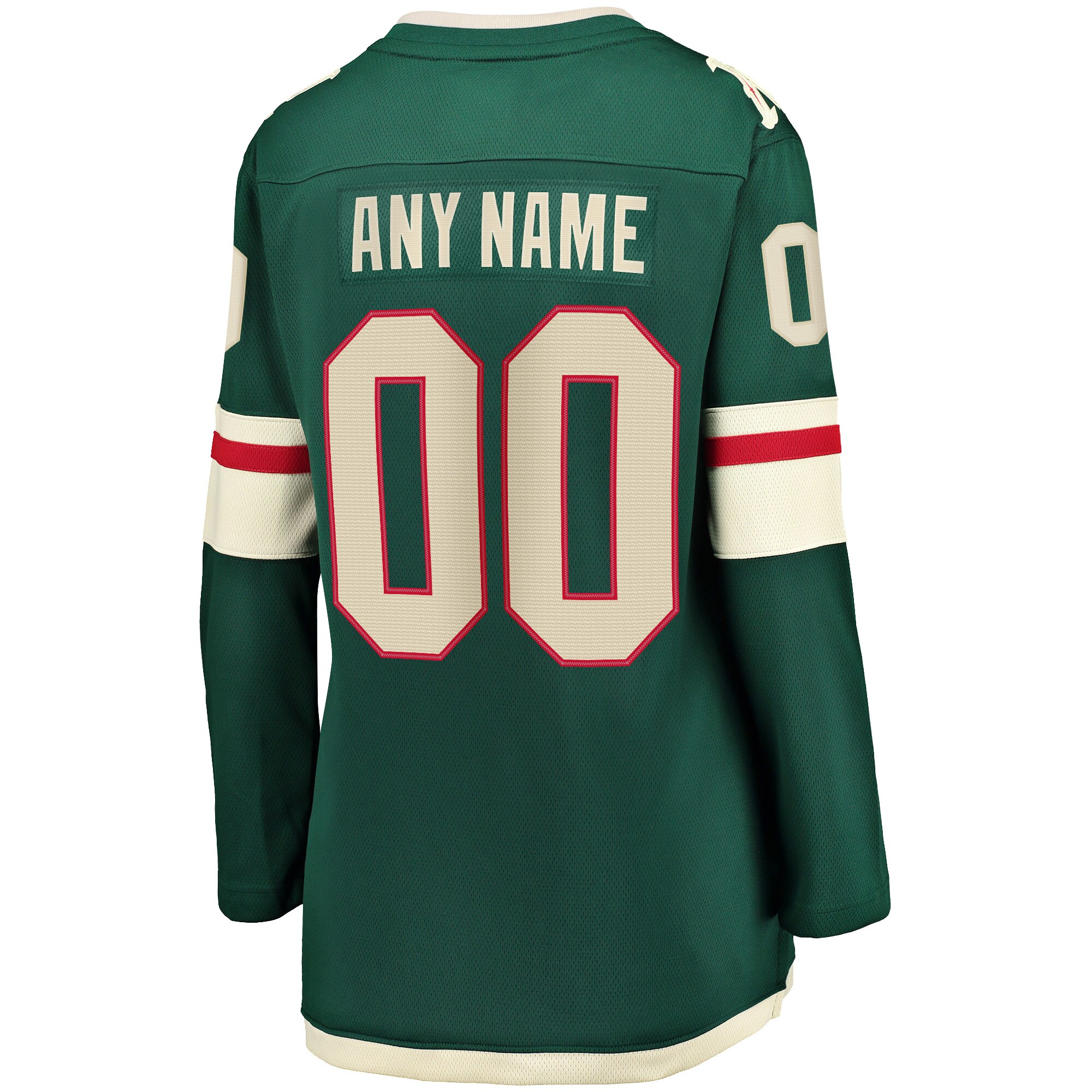 Minnesota Wild Fanatics Women’s Home Breakaway Custom Jersey – Green Clowdercats