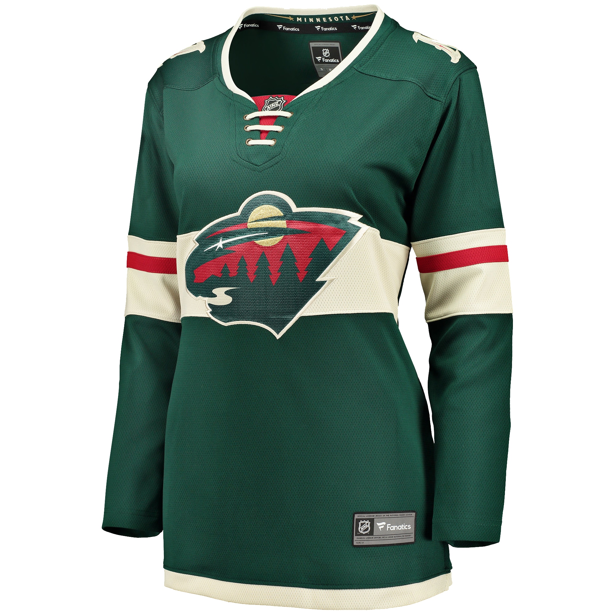 Minnesota Wild Fanatics Women’s Home Breakaway Jersey – Green Clowdercats