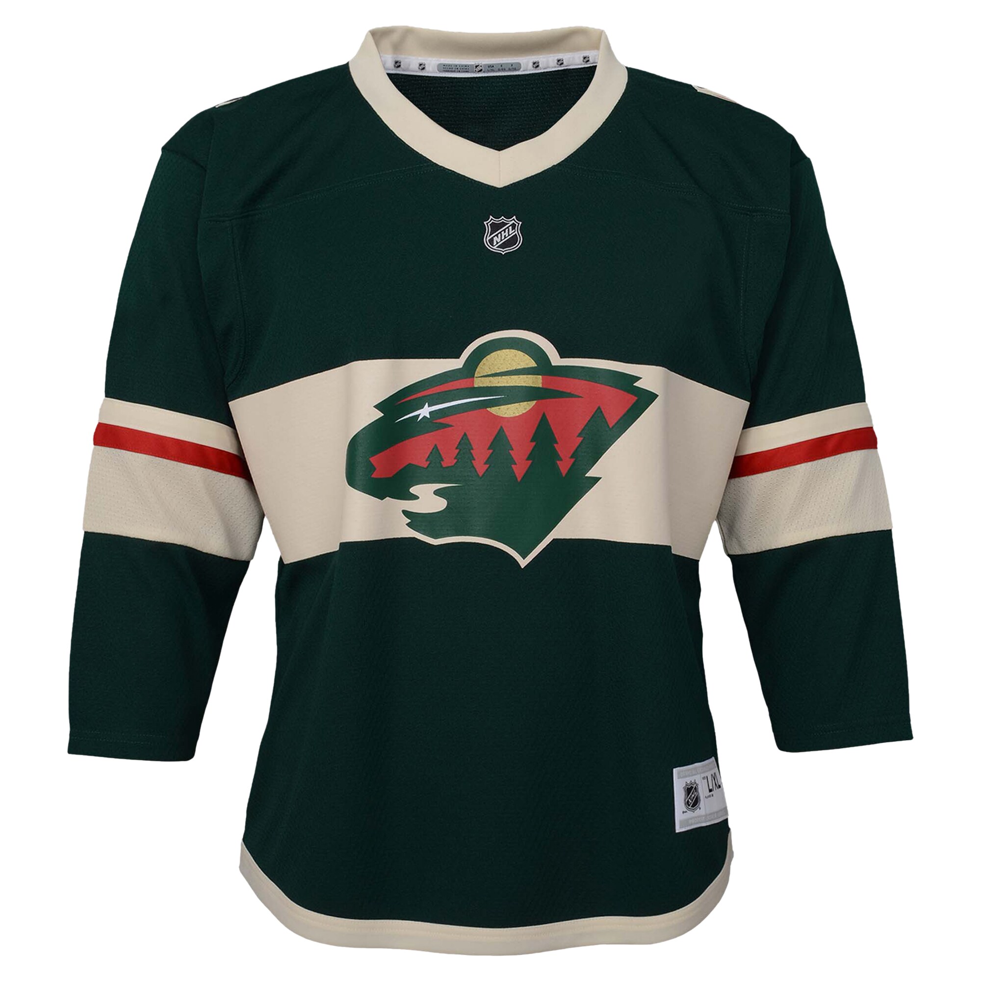 Minnesota Wild Youth Replica Custom Jersey – Green Clowdercats