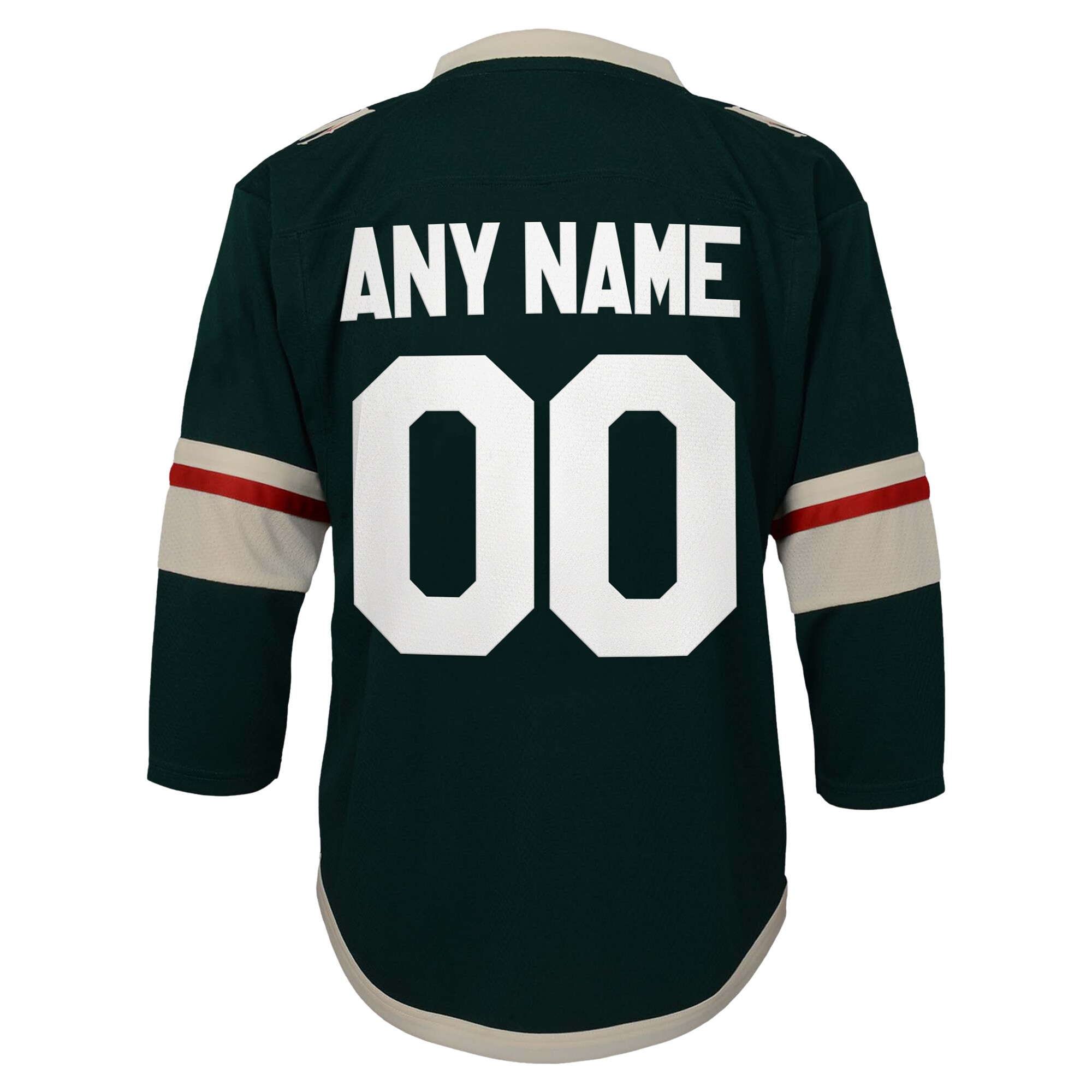 Minnesota Wild Youth Replica Custom Jersey – Green Clowdercats