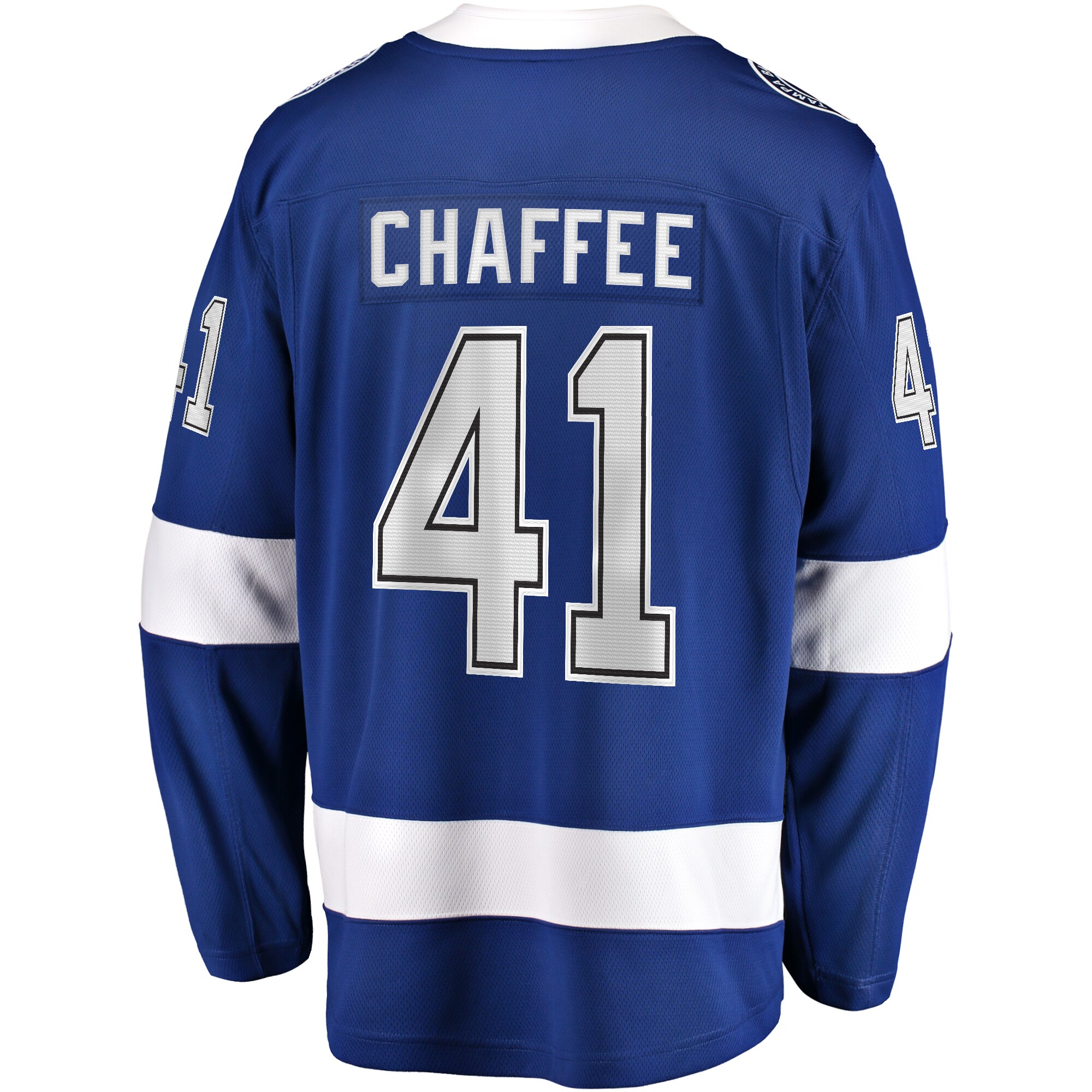 Mitchell Chaffee Tampa Bay Lightning Fanatics Home Premier Breakaway Player Jersey – Blue Clowdercats