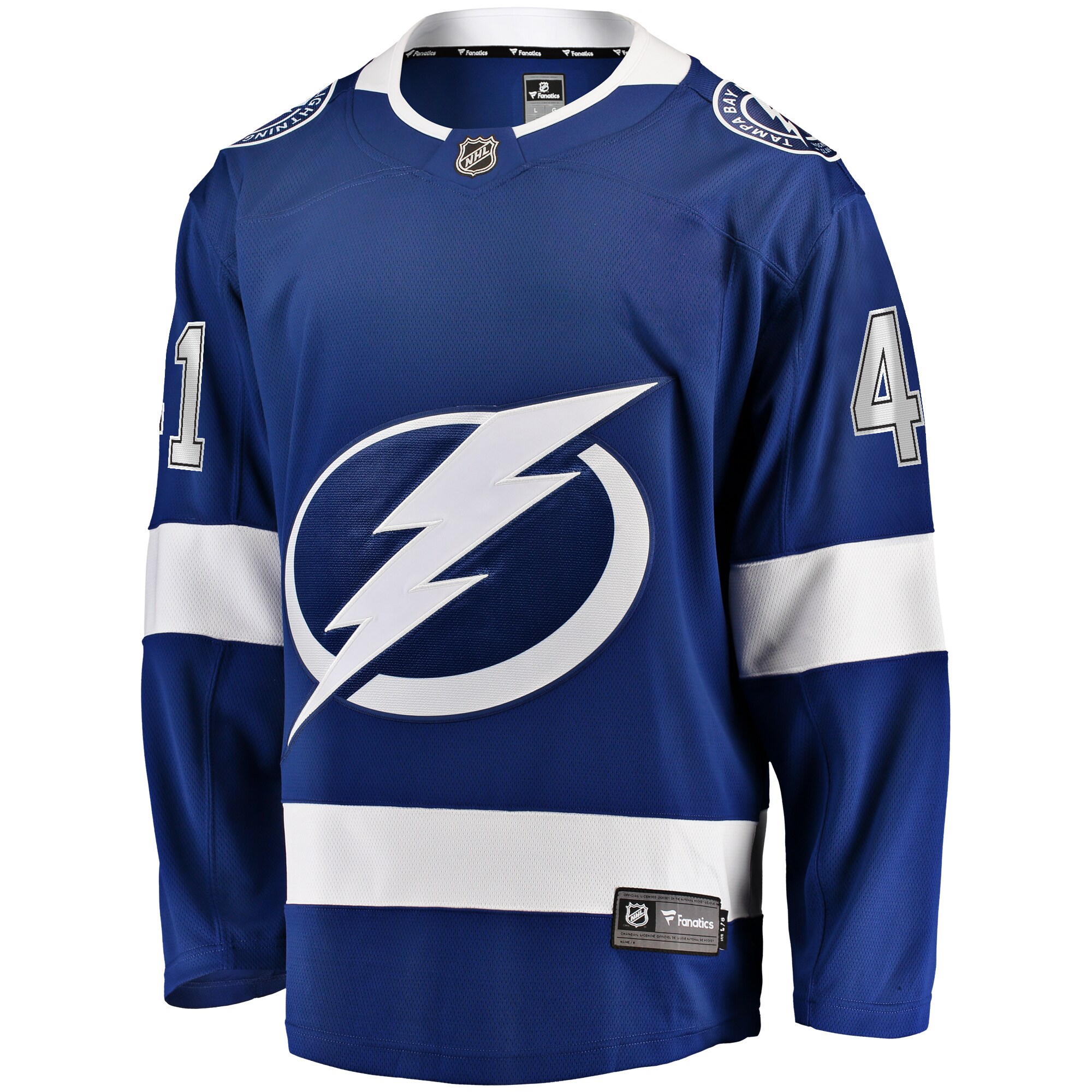 Mitchell Chaffee Tampa Bay Lightning Fanatics Home Premier Breakaway Player Jersey – Blue Clowdercats