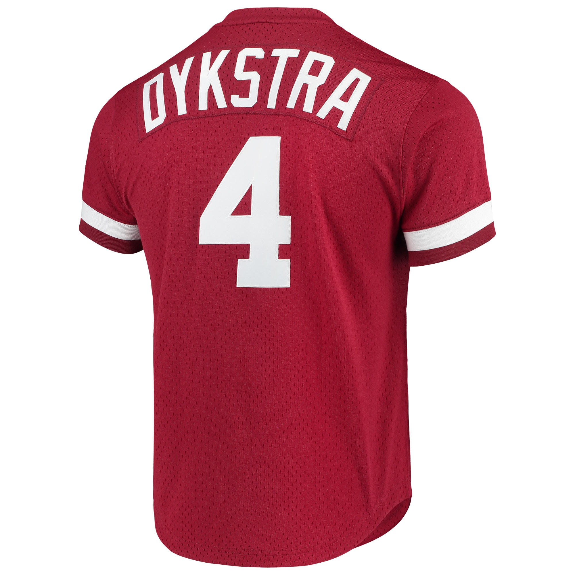 Mitchell & Ness Lenny Dykstra Philadelphia Phillies Cooperstown Collection Mesh Batting Practice Jersey – Scarlet