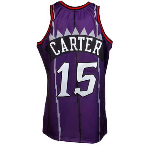 Mitchell & Ness Vince Carter Toronto Raptors 1998/99 Throwback Authentic Jersey – Purple Clowdercats