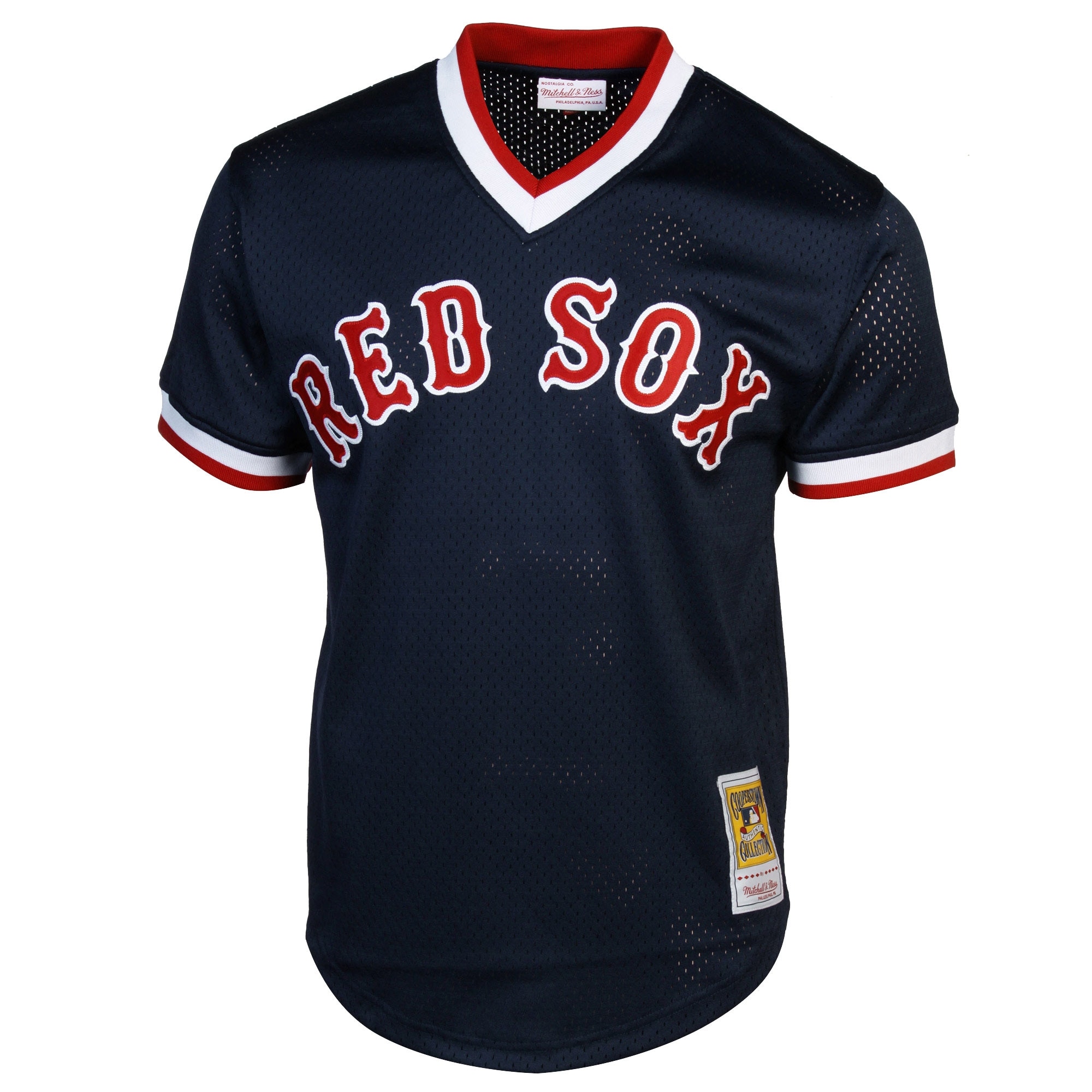 Mitchell & Ness Wade Boggs Boston Red Sox 1992 Authentic Cooperstown Collection Batting Practice Jersey – Navy Blue