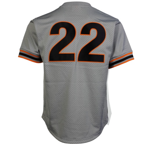 Mitchell & Ness Will Clark San Francisco Giants 1989 Authentic Cooperstown Collection Batting Practice Jersey – Gray