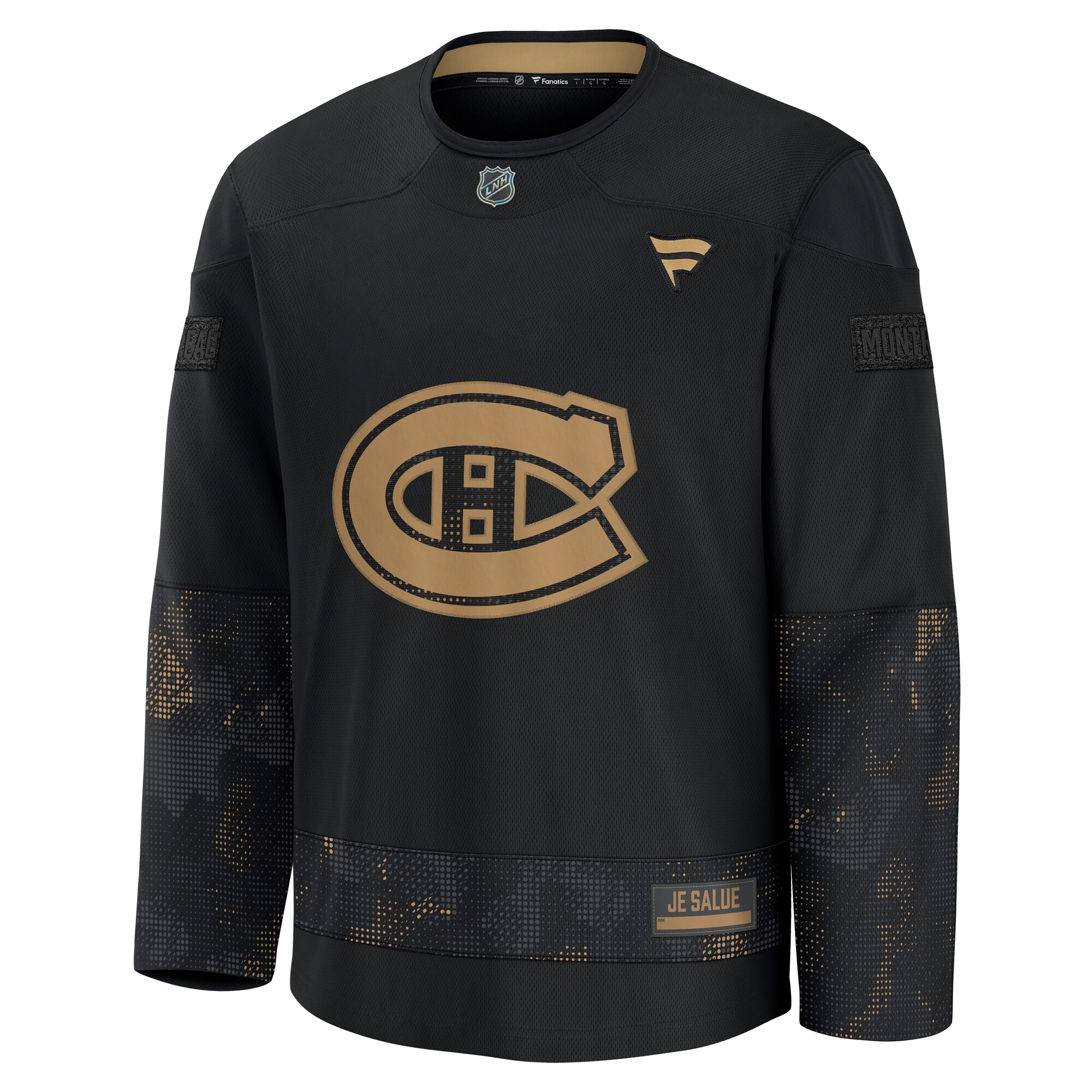 Montreal Canadiens Fanatics 2024 Military Appreciation Practice Jersey – Black Clowdercats