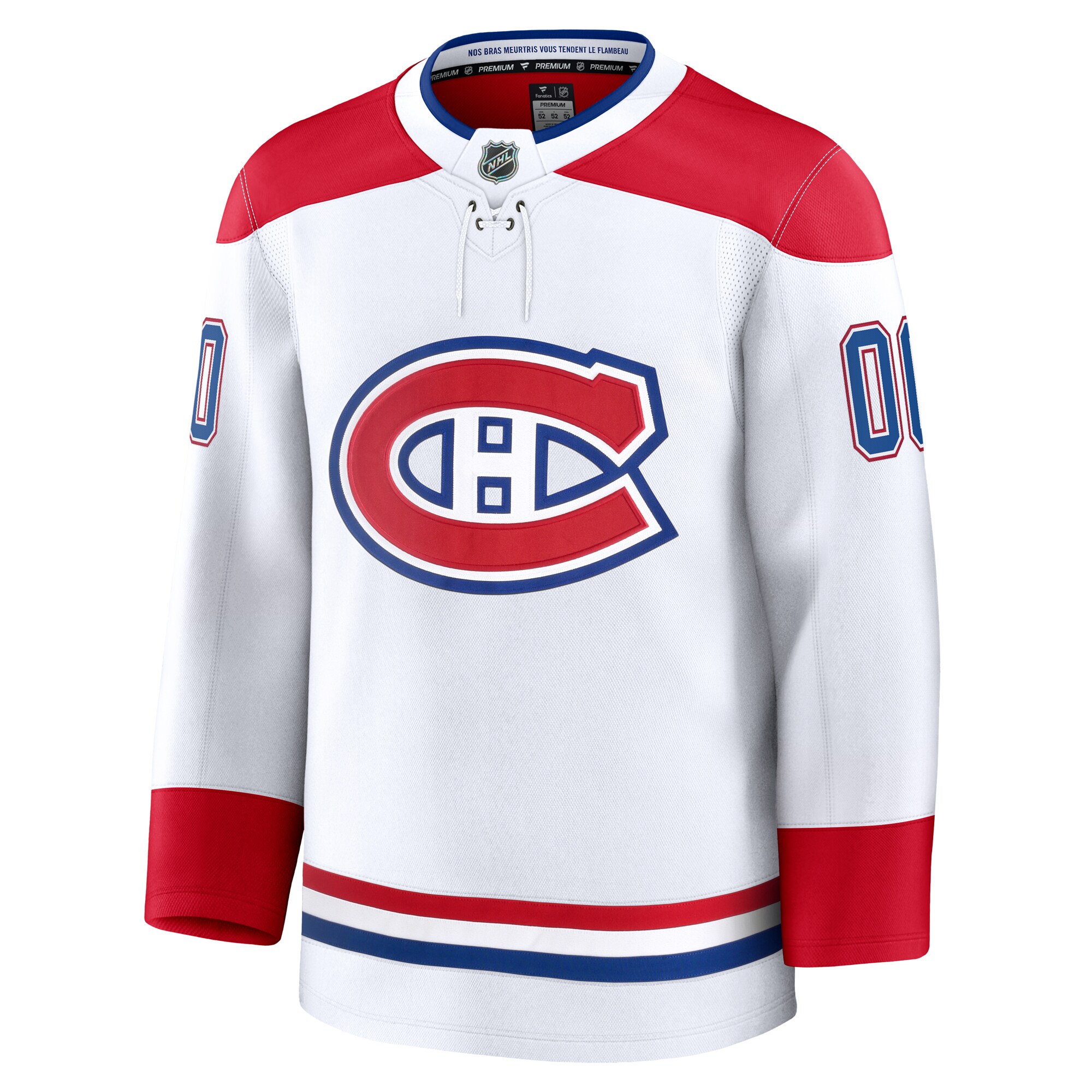 Montreal Canadiens Fanatics Away Premium Custom Jersey – White Clowdercats