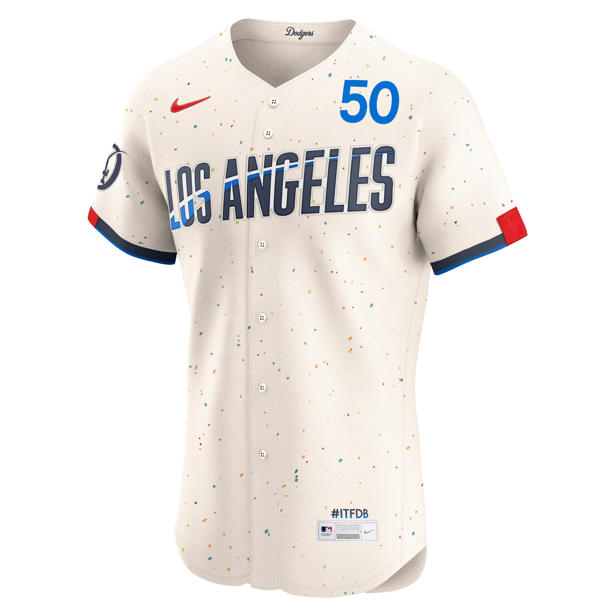 Mookie Betts Los Angeles Dodgers Nike City Connect Elite Jersey – Cream