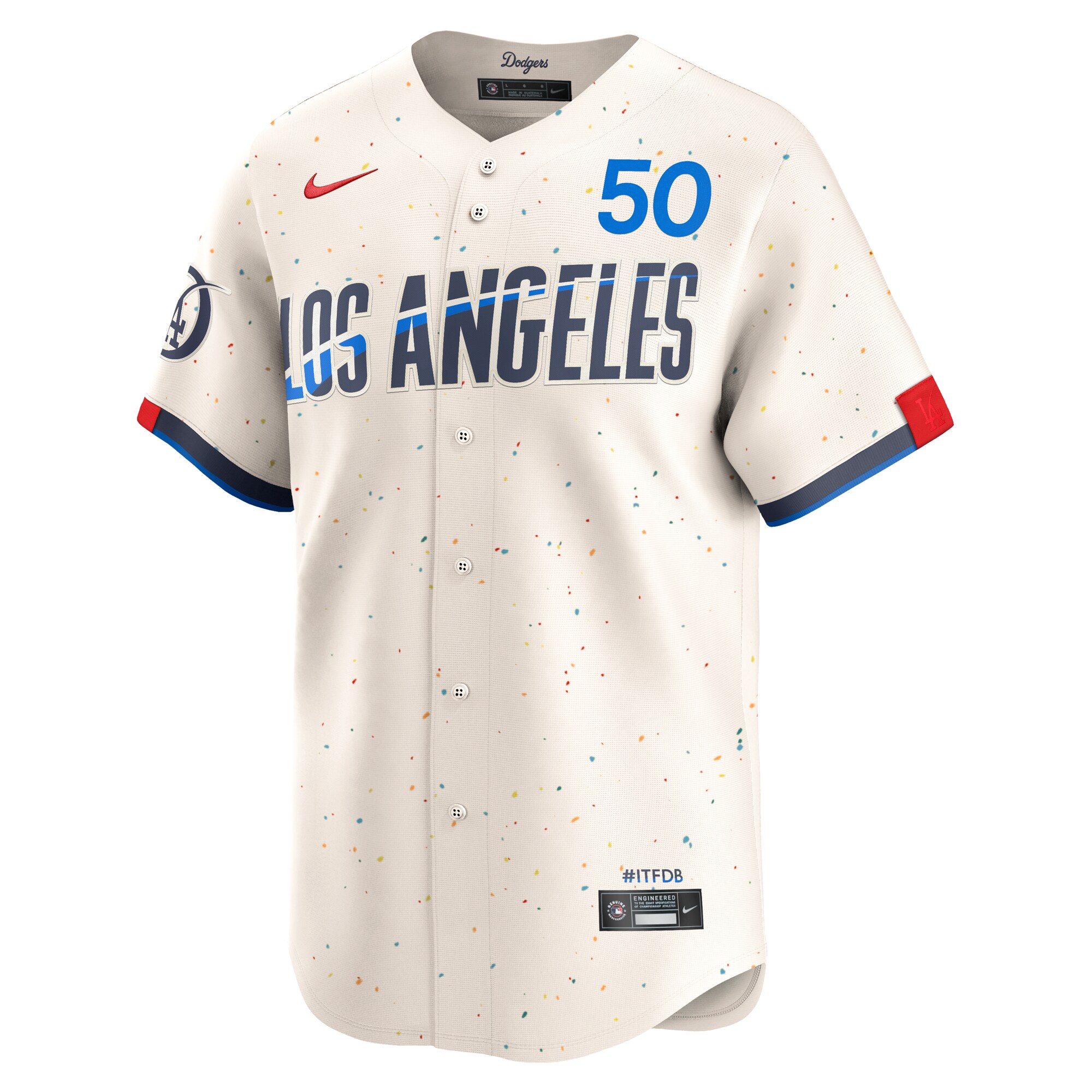 Mookie Betts Los Angeles Dodgers Nike City Connect Limited Player Jersey – Cream