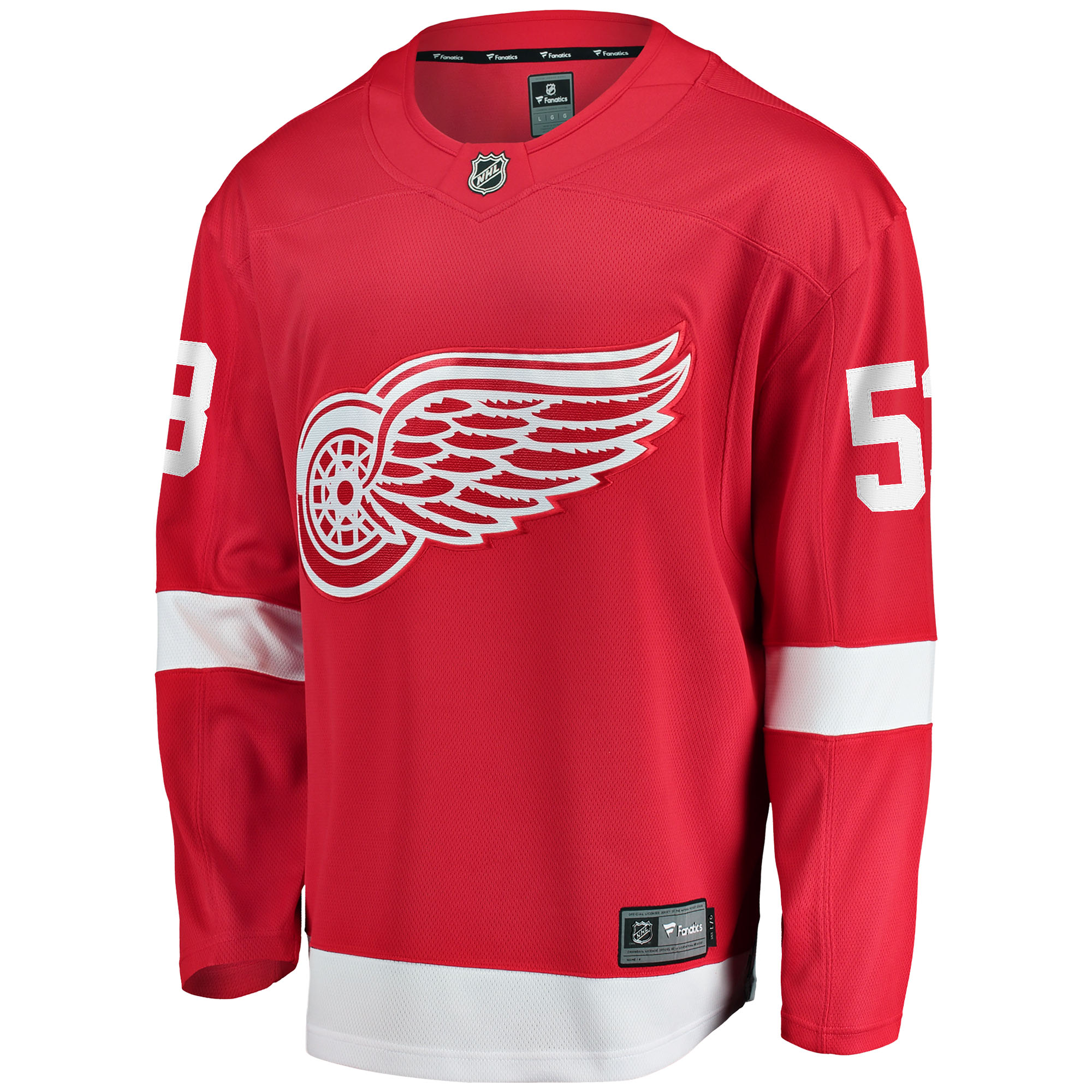 Moritz Seider Detroit Red Wings Fanatics Home Breakaway Player Jersey – Red Clowdercats