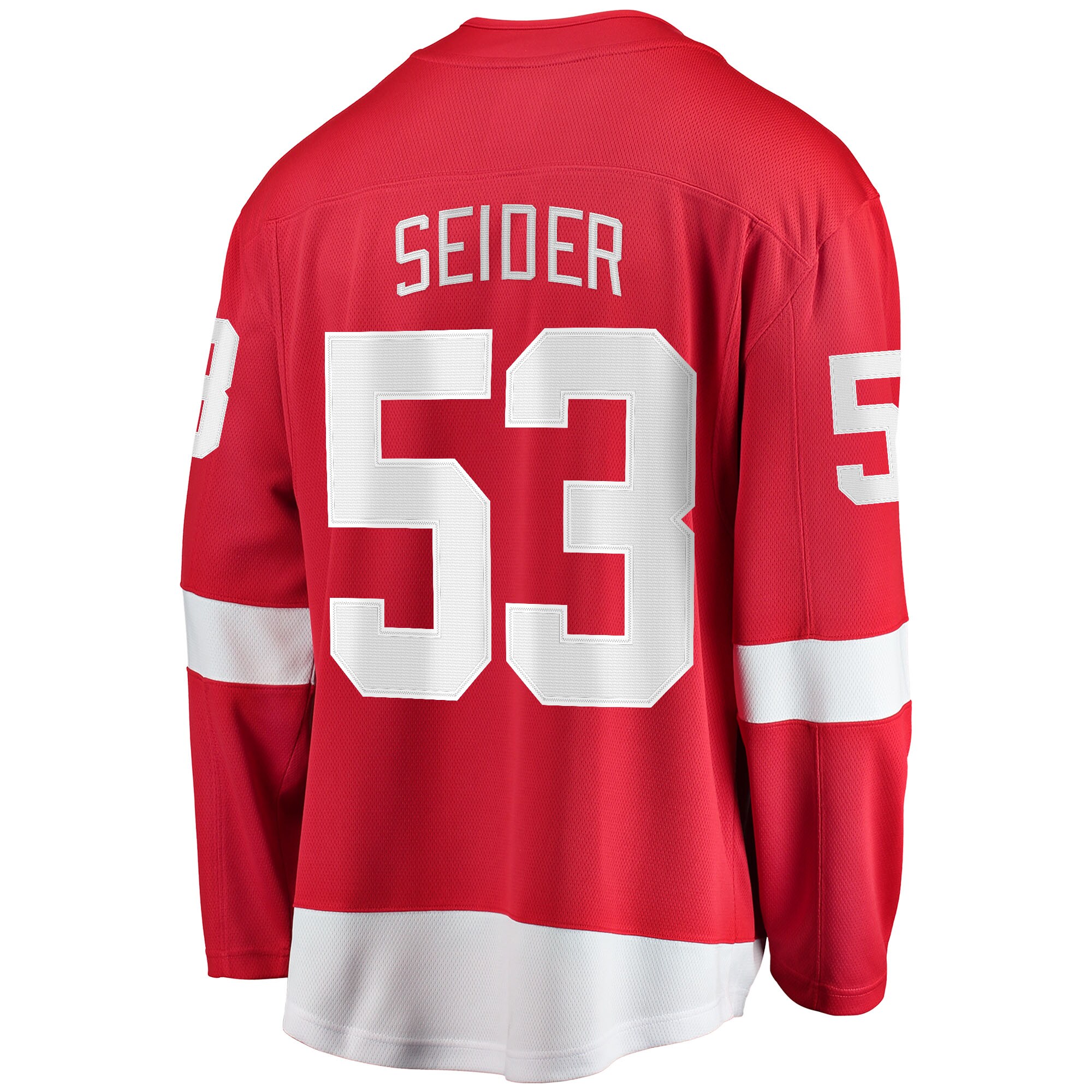 Moritz Seider Detroit Red Wings Fanatics Home Breakaway Player Jersey – Red Clowdercats