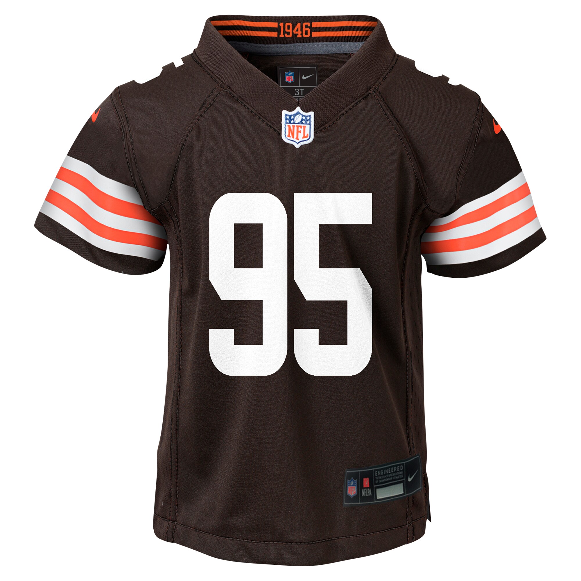 Myles Garrett Cleveland Browns Nike Toddler Game Jersey – Brown Clowdercats