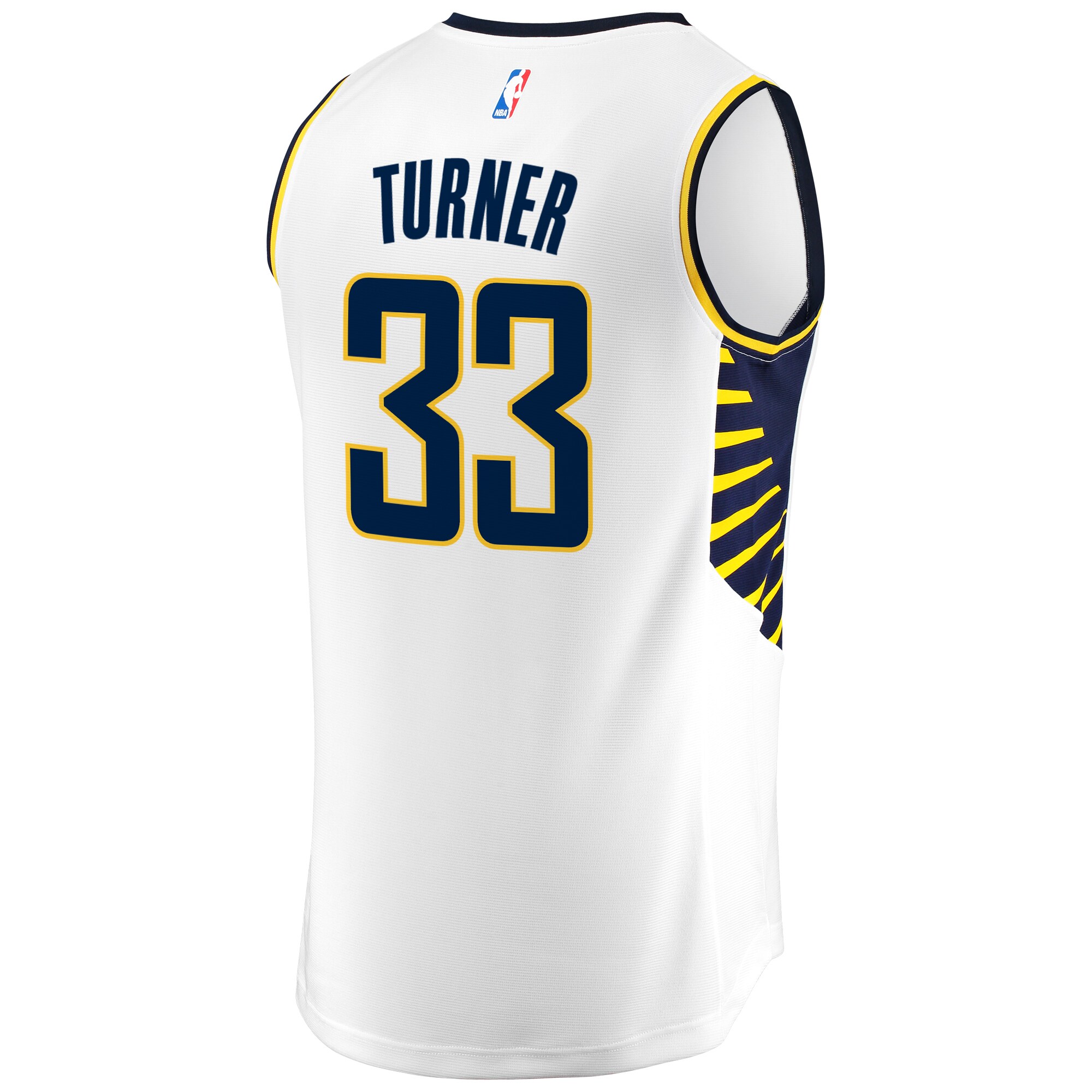 Myles Turner Indiana Pacers Fanatics Fast Break Replica Jersey – Association Edition – White Clowdercats