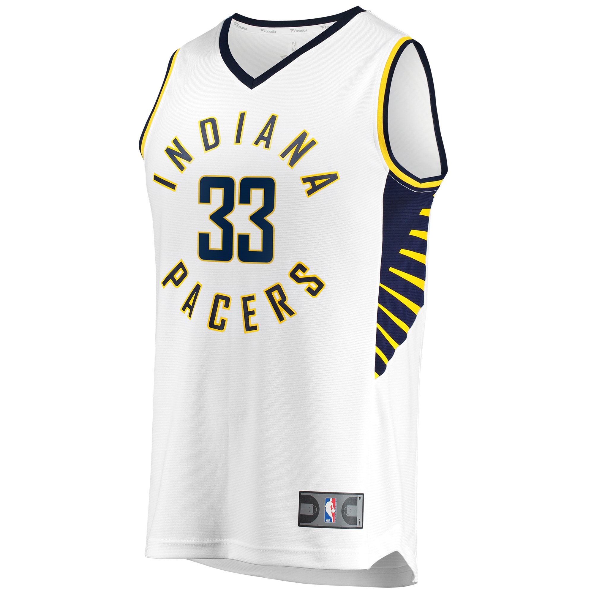 Myles Turner Indiana Pacers Fanatics Fast Break Replica Jersey – Association Edition – White Clowdercats