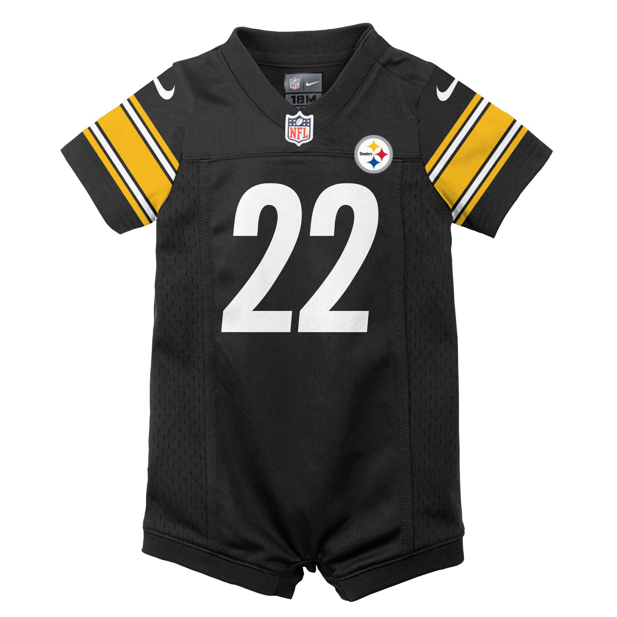 Najee Harris Pittsburgh Steelers Nike Newborn & Infant Game Romper Jersey – Black Clowdercats